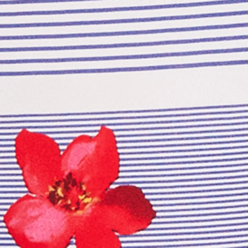 Plus Size Floral Striped Button Front Shirt Dress sold by Rainbow product image thumbnail 4