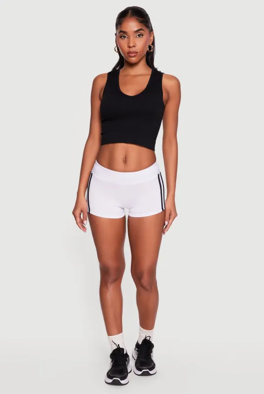 Varsity Stripe Active Shorts made by Rainbow