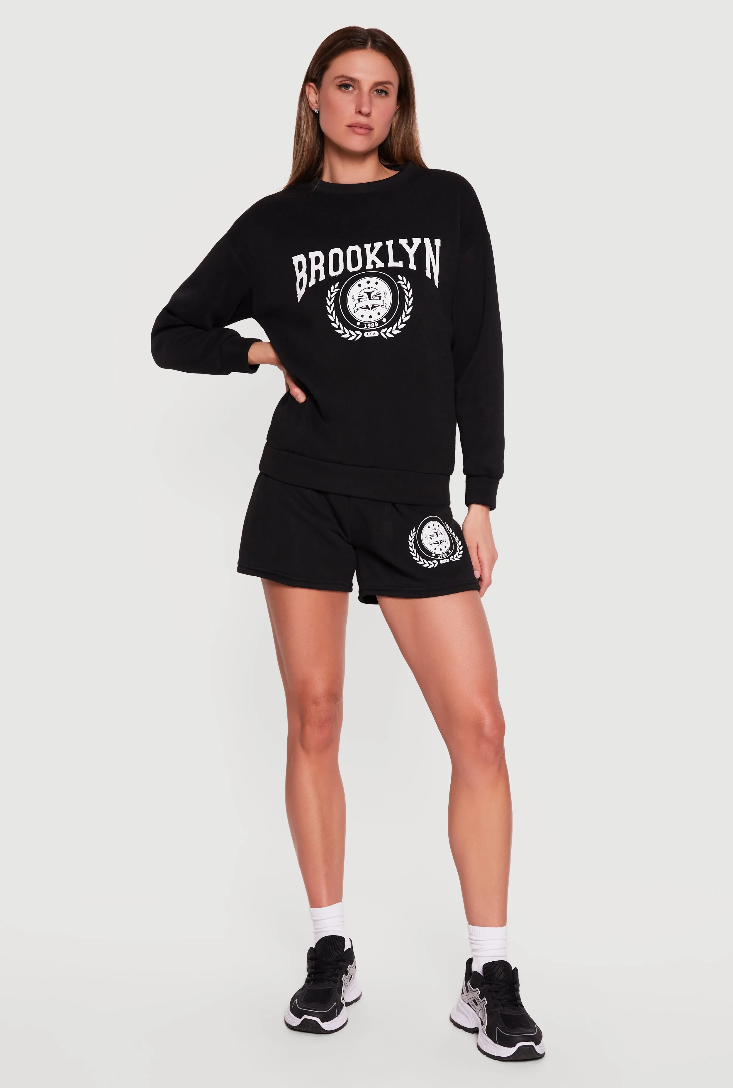 Brooklyn 1989 USA Graphic Crew Neck Sweatshirt sold by Rainbow product image thumbnail 2