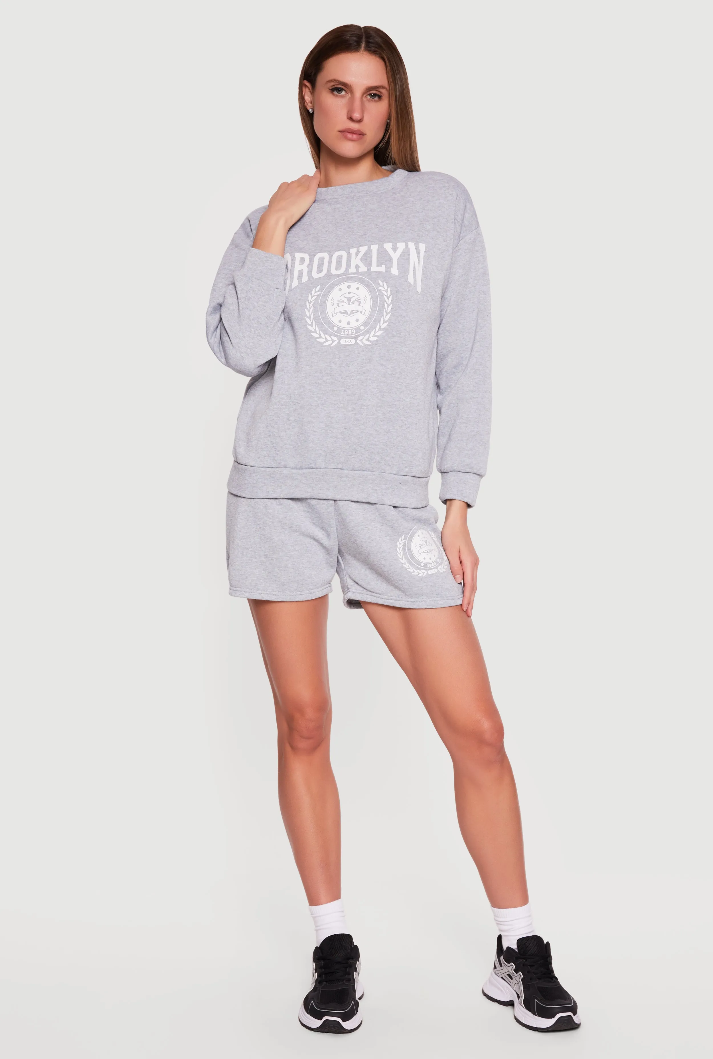 Brooklyn 1989 USA Graphic Crew Neck Sweatshirt sold by Rainbow product image thumbnail 2