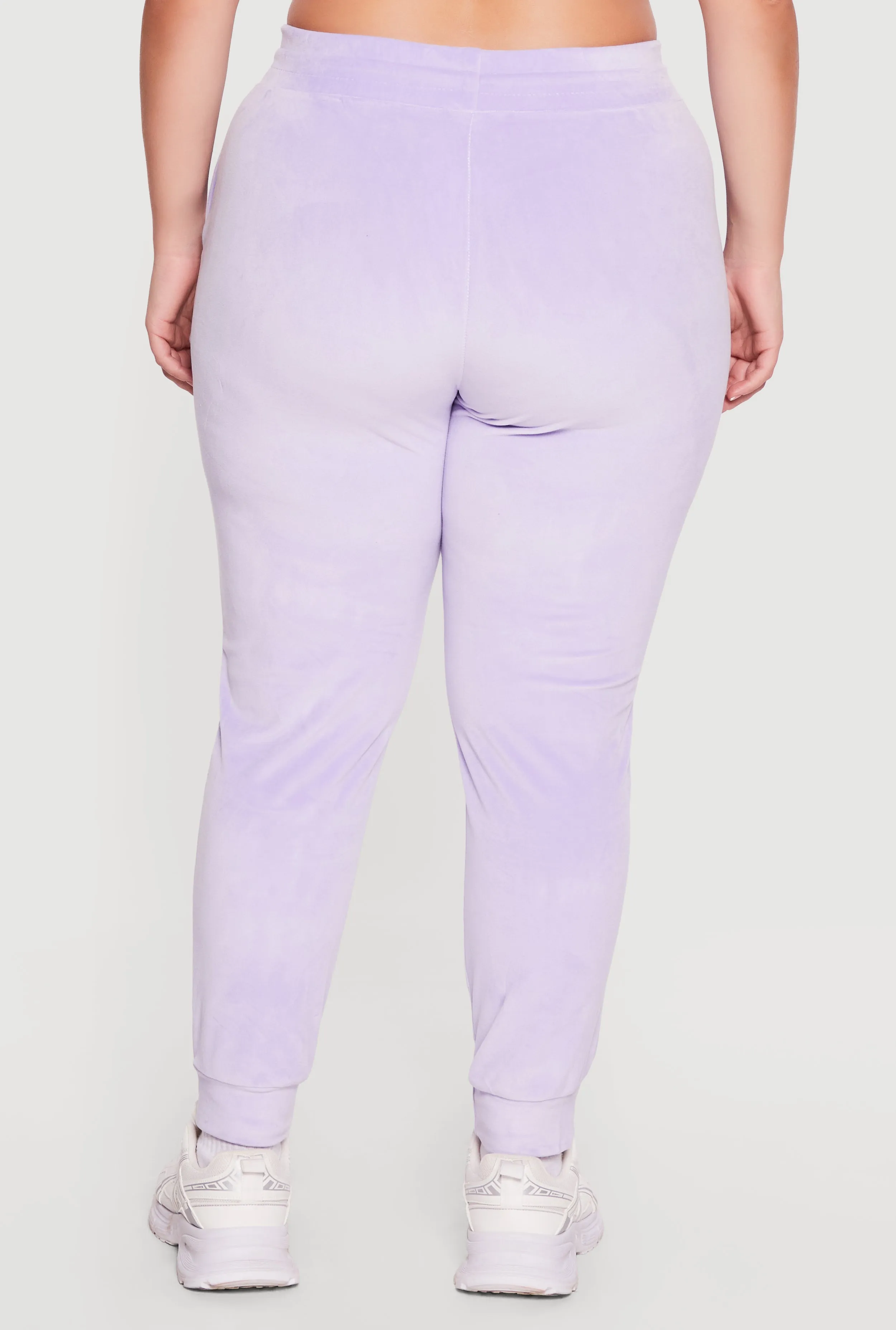 Plus Size Velour High Waisted Joggers sold by Rainbow product image thumbnail 5