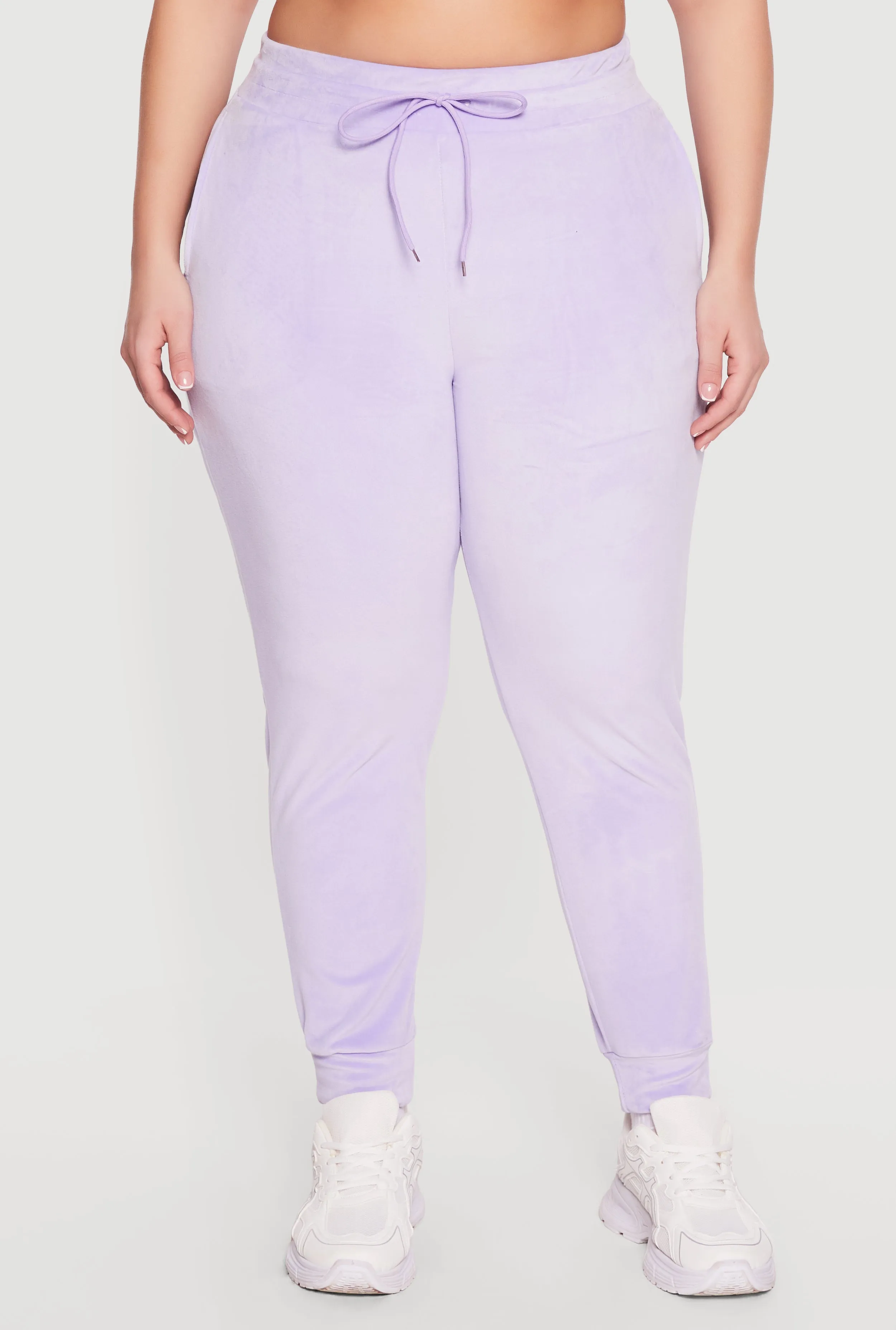 Plus Size Velour High Waisted Joggers sold by Rainbow product image thumbnail 3