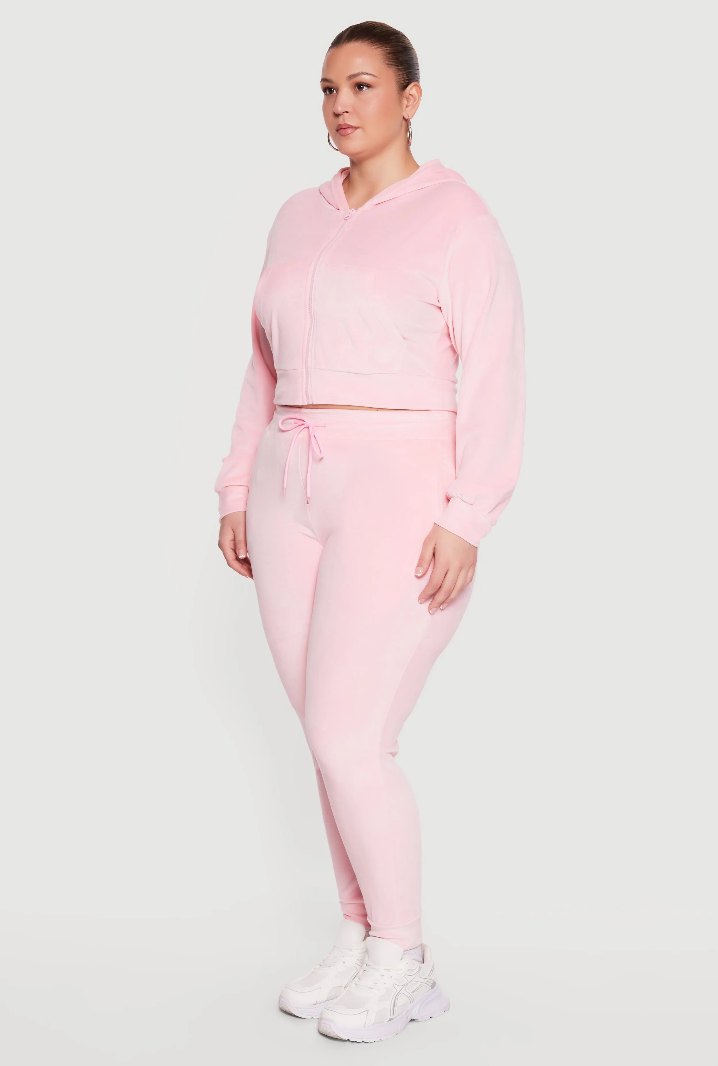 Plus Size Velour High Waisted Joggers sold by Rainbow product image thumbnail 2