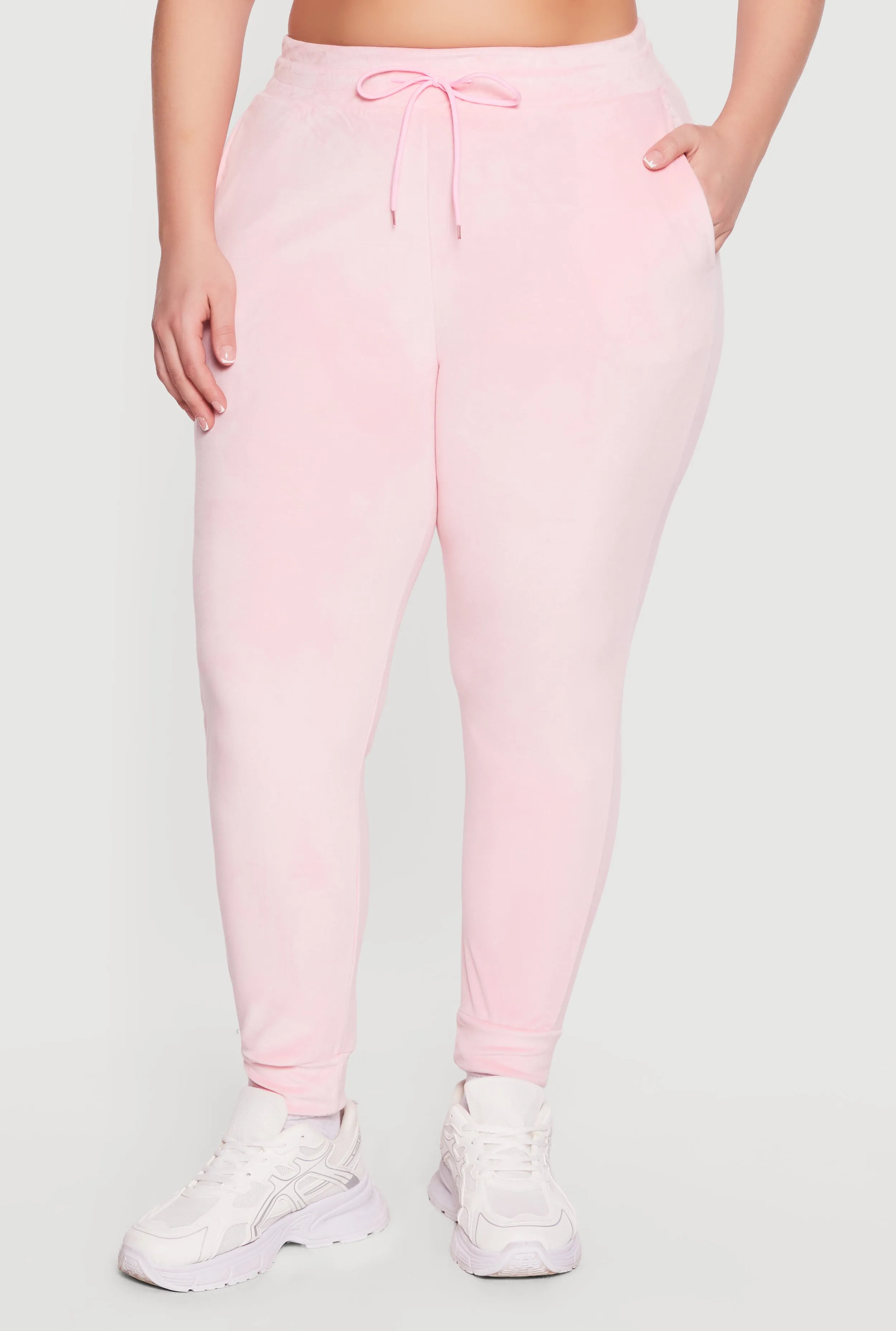 Plus Size Velour High Waisted Joggers sold by Rainbow product image thumbnail 3