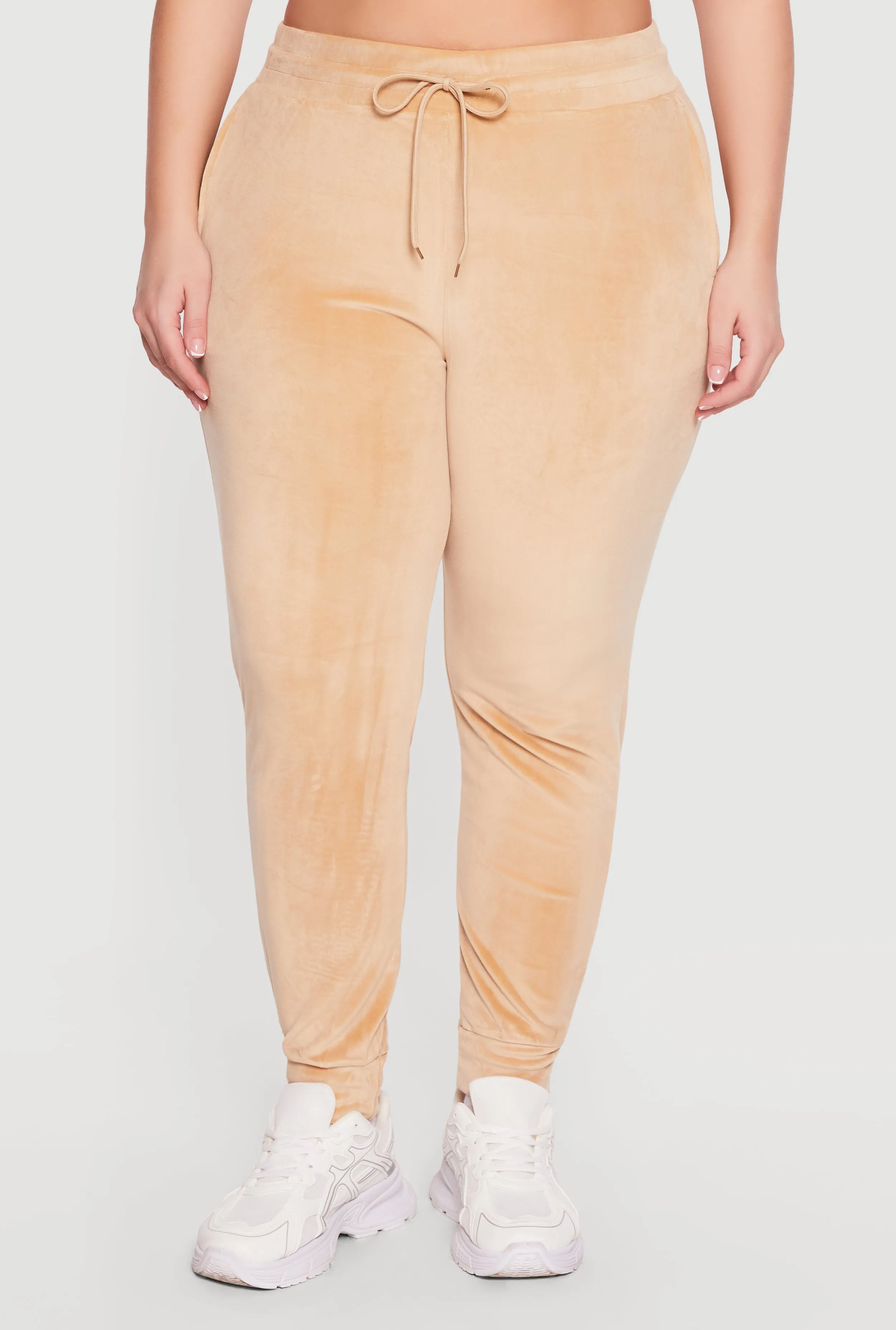 Plus Size Velour High Waisted Joggers sold by Rainbow product image thumbnail 3