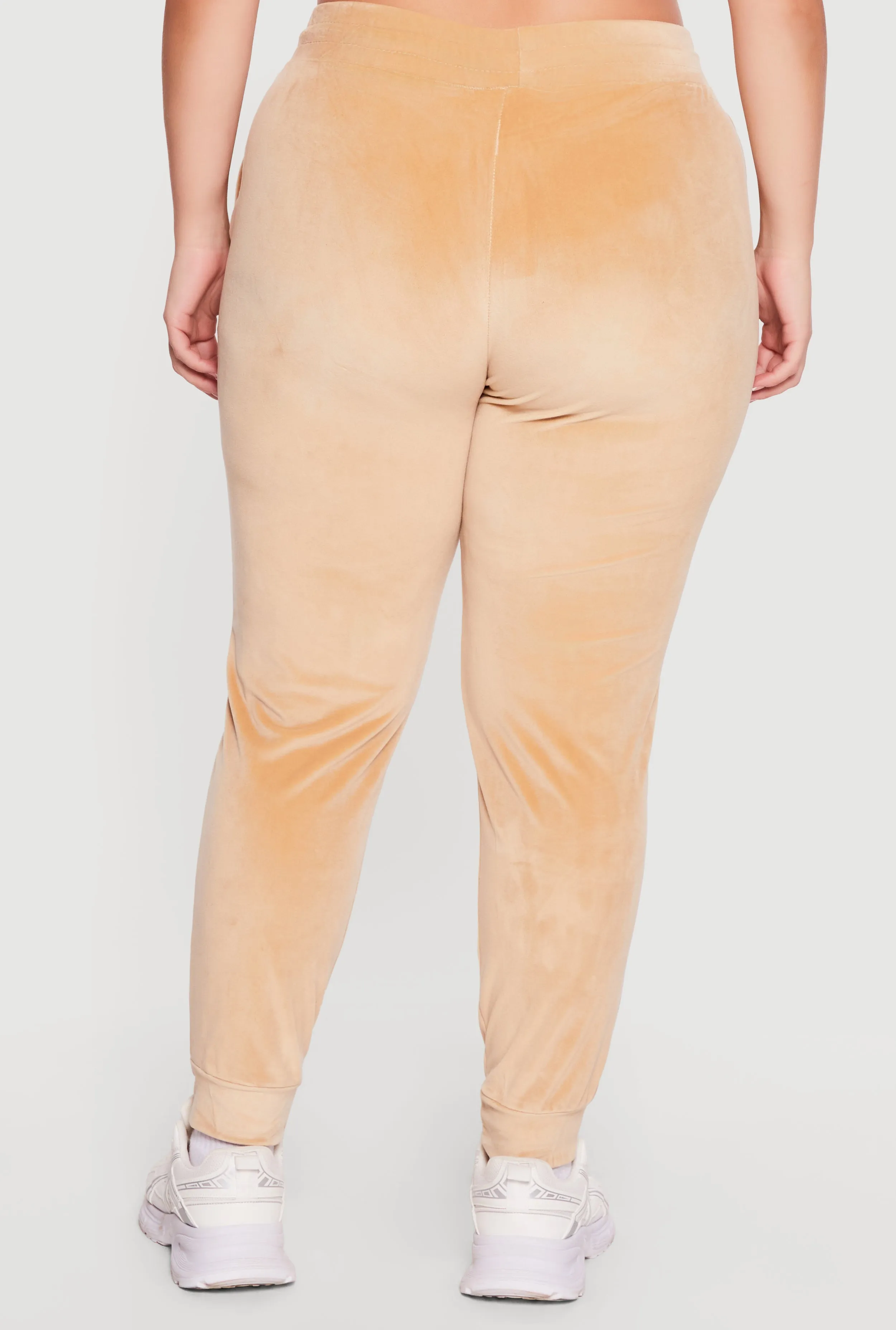 Plus Size Velour High Waisted Joggers sold by Rainbow product image thumbnail 5