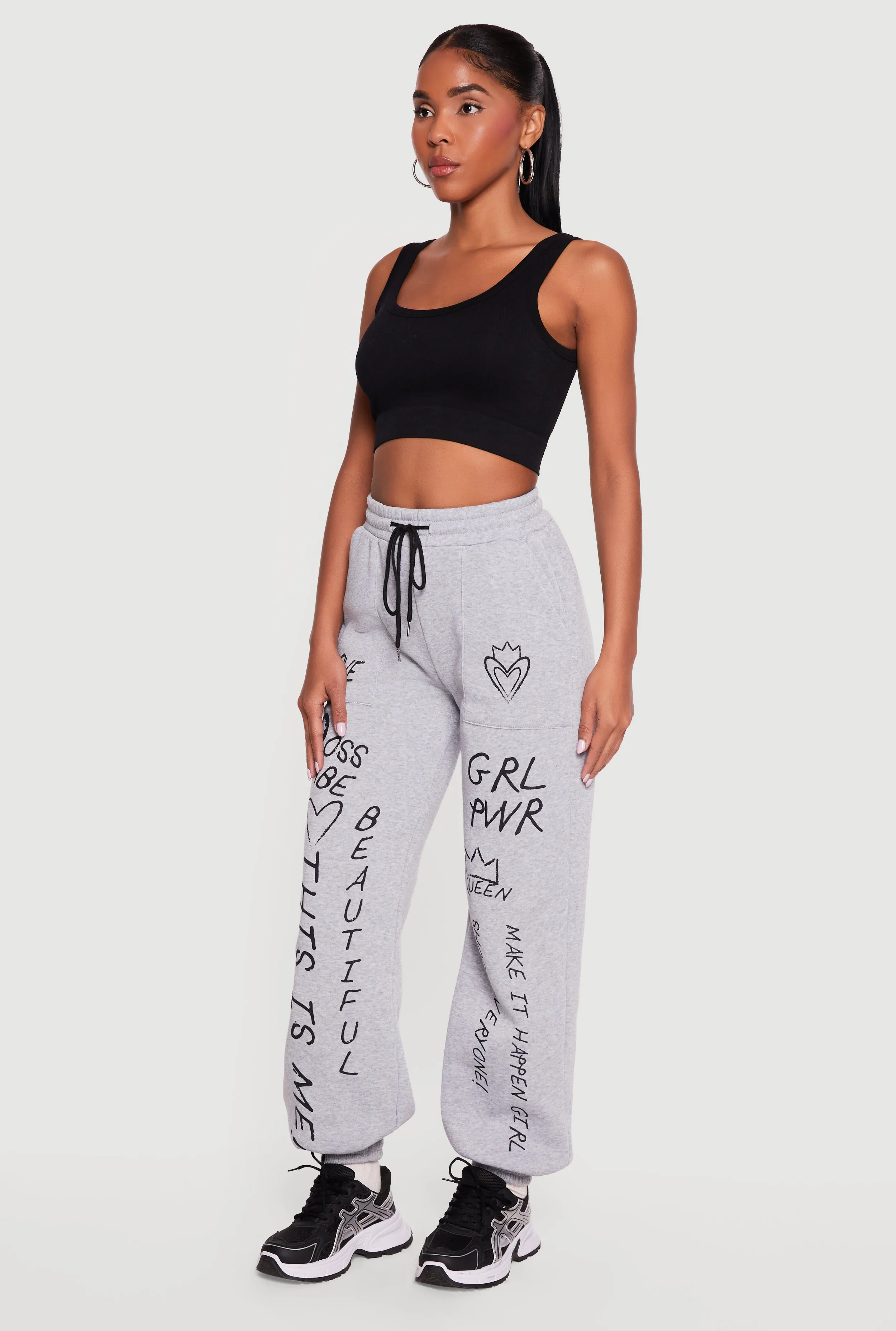 Graffiti Graphic Drawstring Waist Sweatpants sold by Rainbow product image thumbnail 2