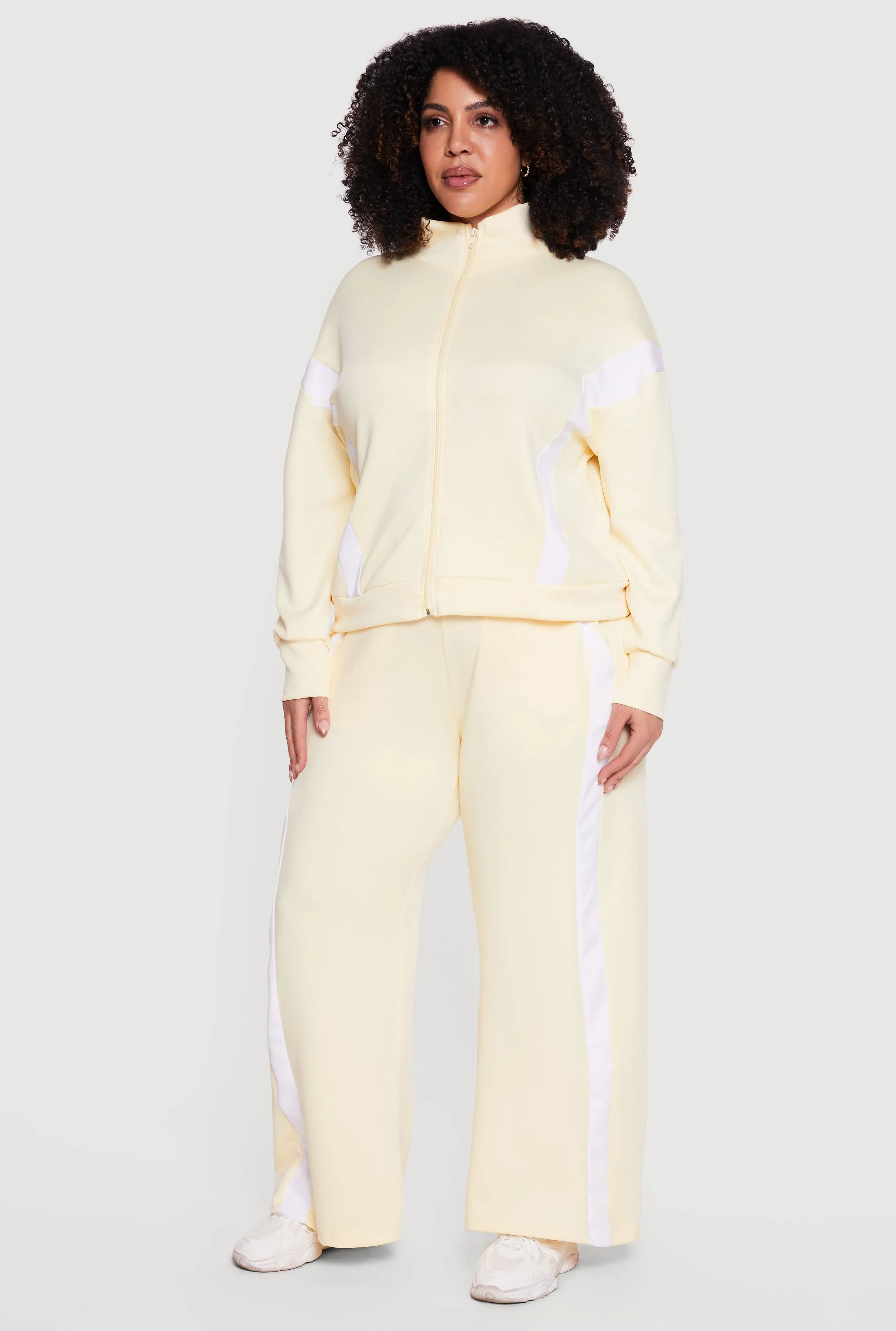 Plus Size Side Stripe Wide Leg Active Pants sold by Rainbow product image thumbnail 2