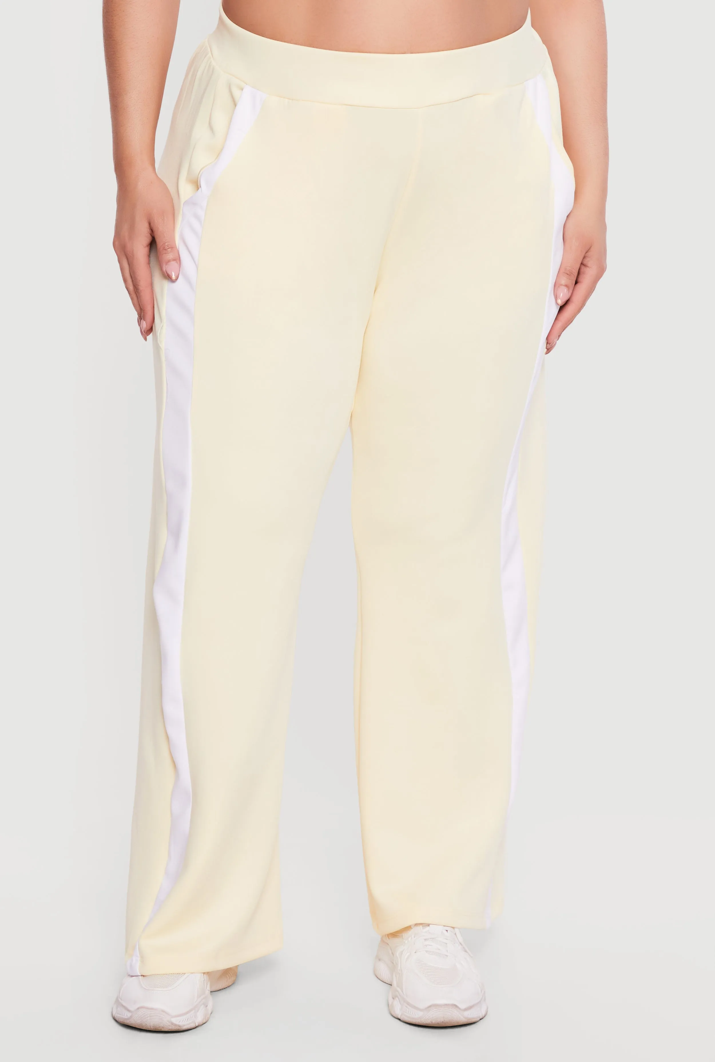 Plus Size Side Stripe Wide Leg Active Pants sold by Rainbow product image thumbnail 3