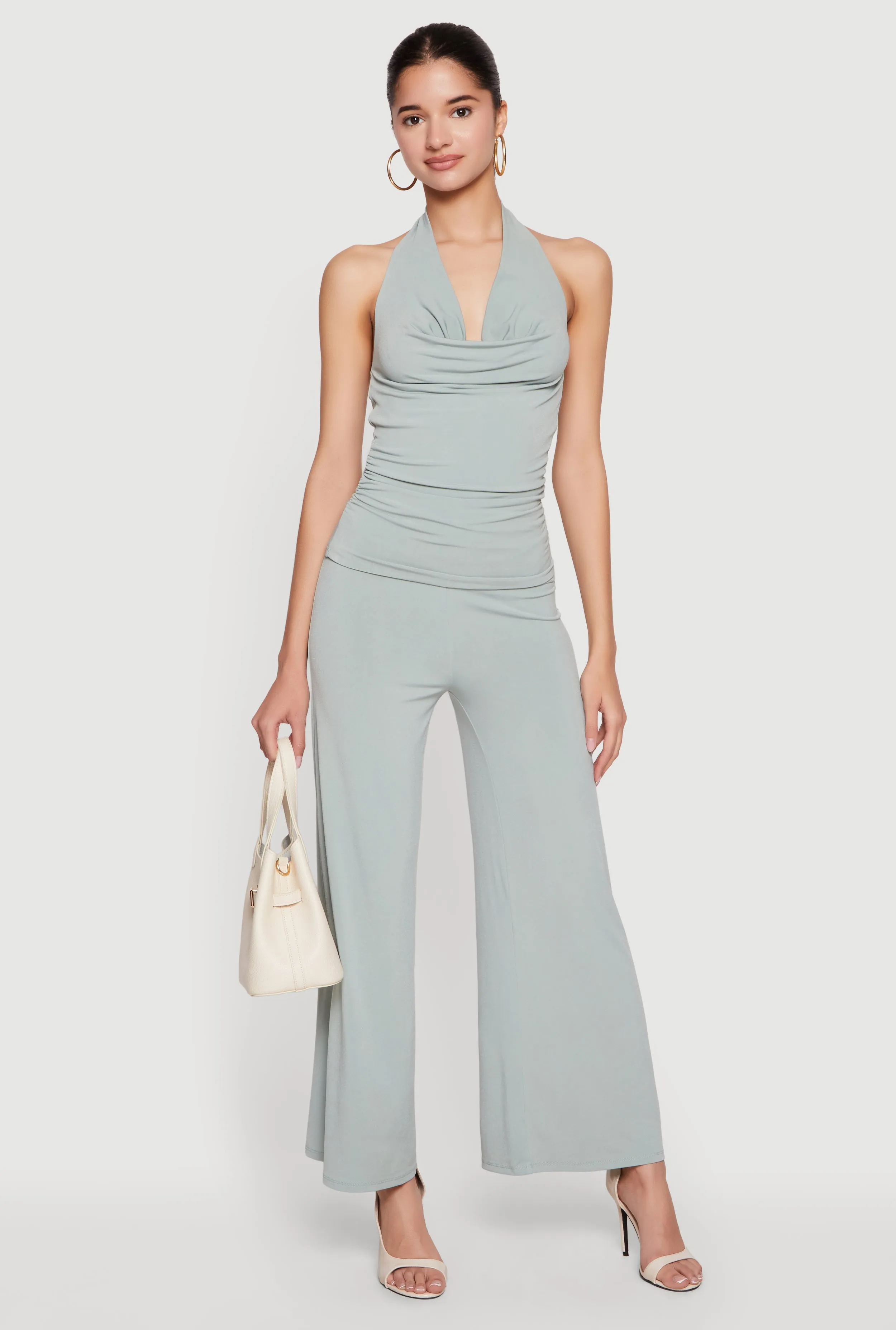 High Waisted Pull On Wide Leg Pants sold by Rainbow product image thumbnail 3