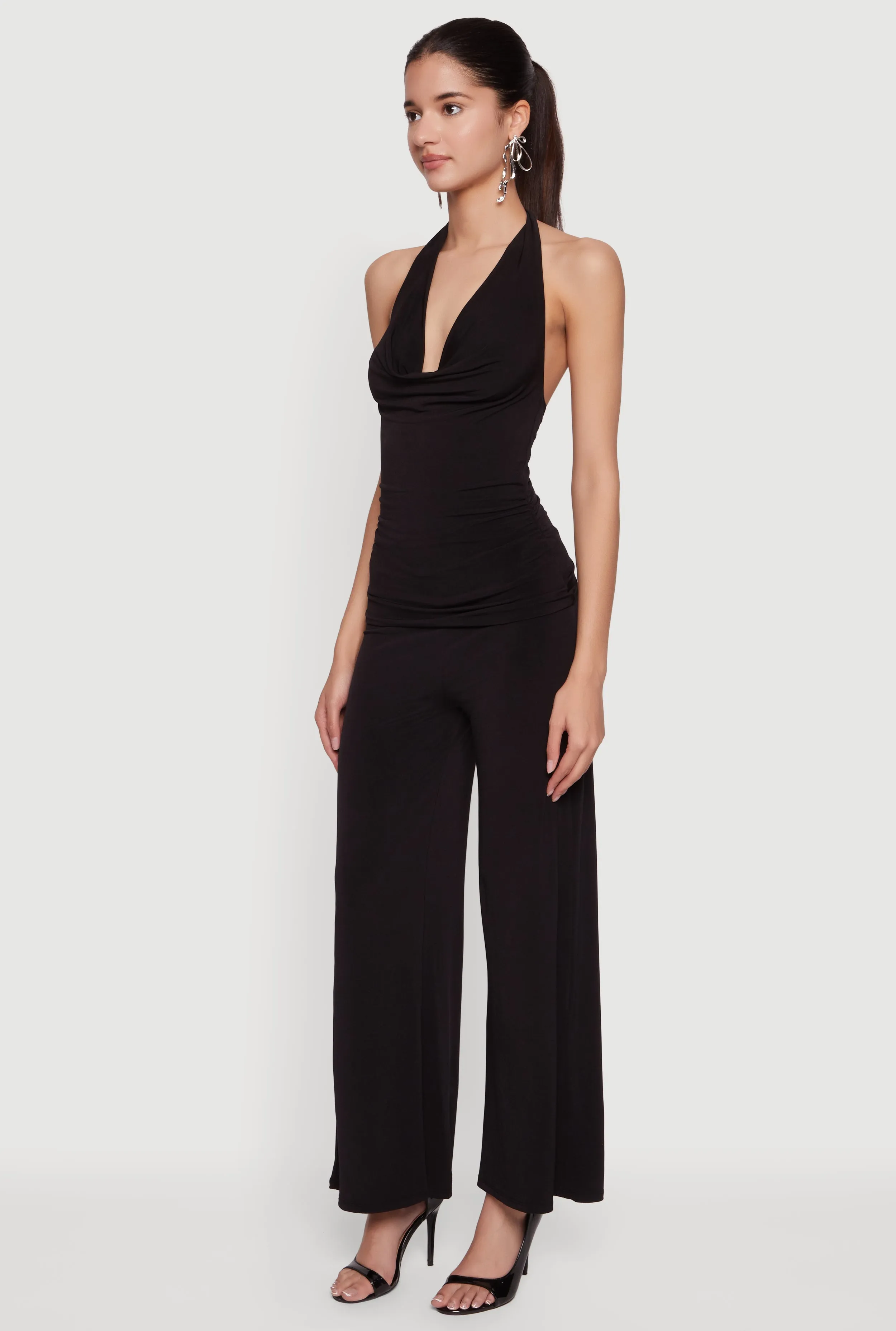 High Waisted Pull On Wide Leg Pants sold by Rainbow product image thumbnail 2