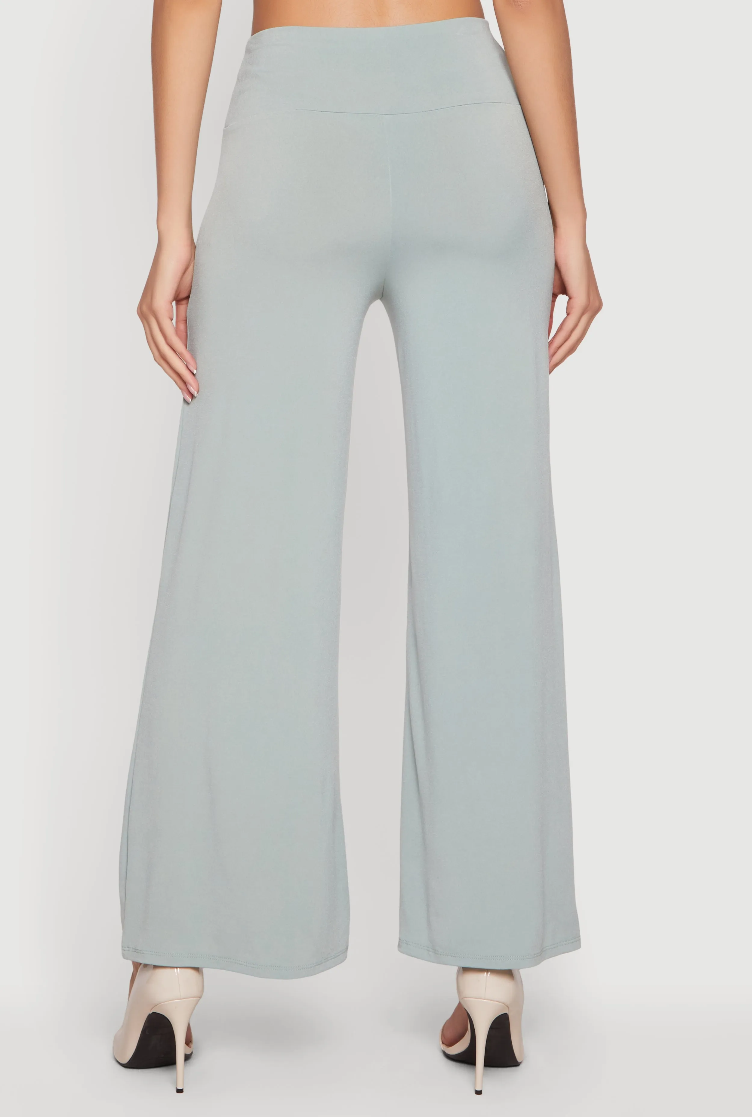 High Waisted Pull On Wide Leg Pants sold by Rainbow product image thumbnail 5