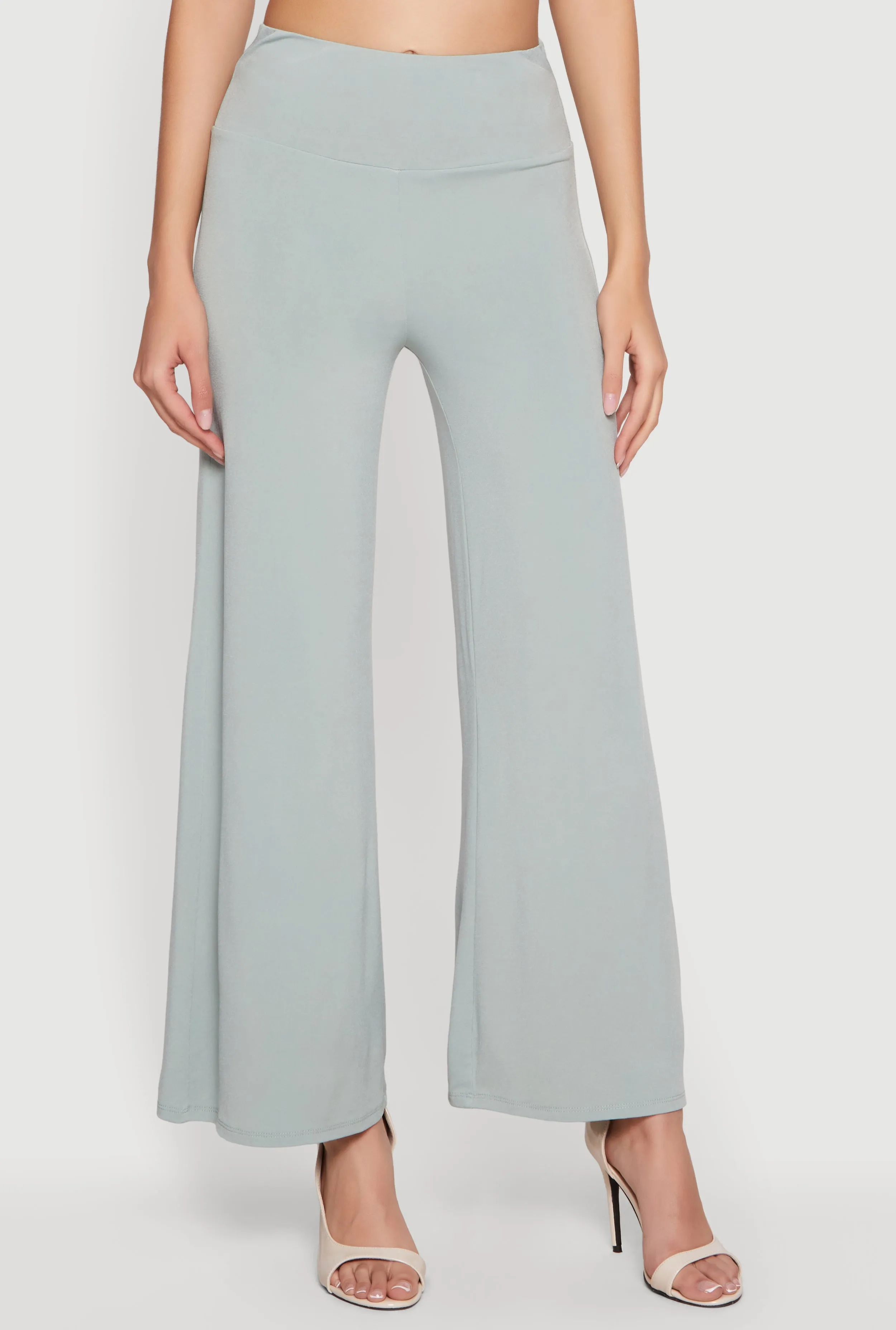 High Waisted Pull On Wide Leg Pants sold by Rainbow product image thumbnail 3