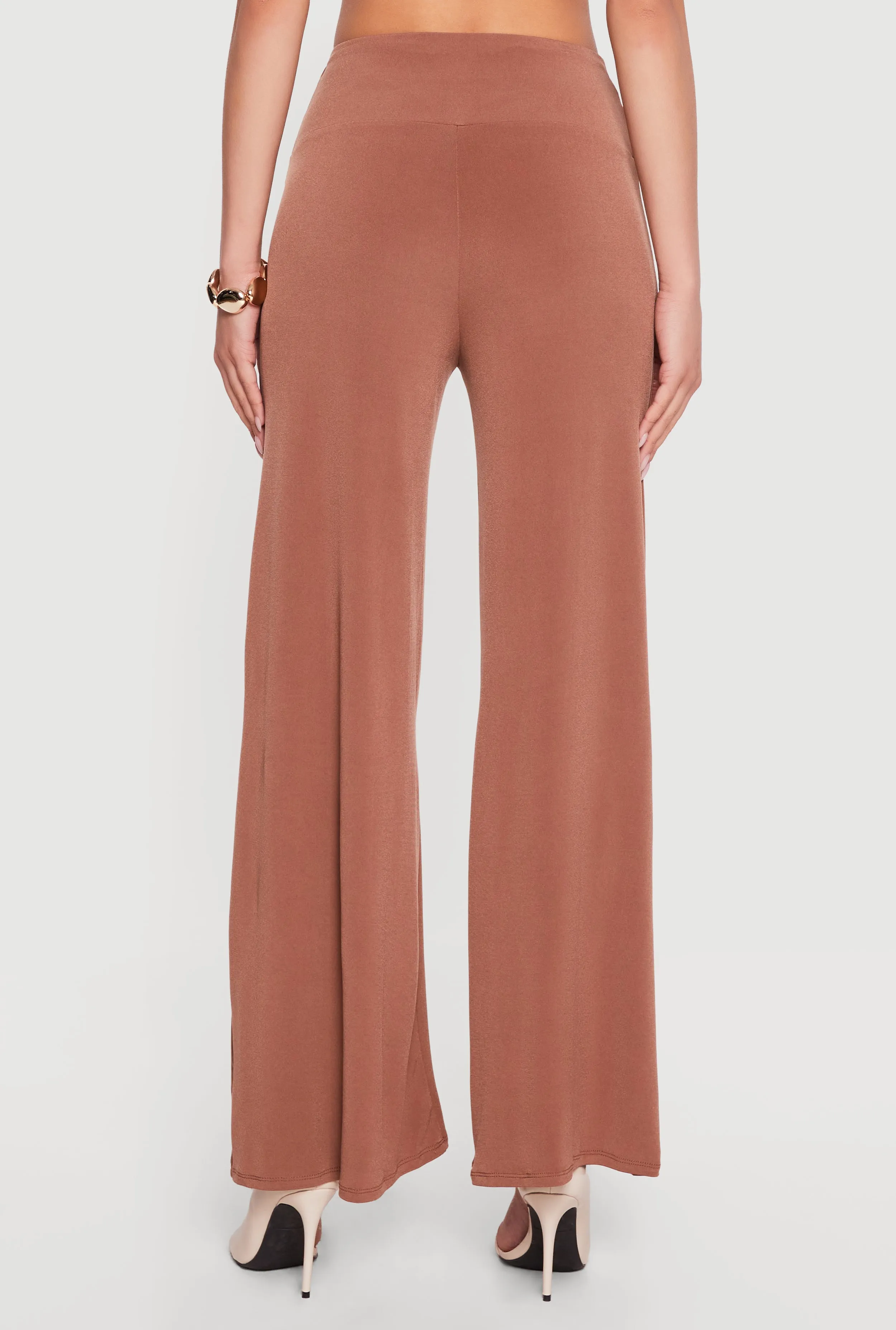 High Waisted Pull On Wide Leg Pants sold by Rainbow product image thumbnail 5