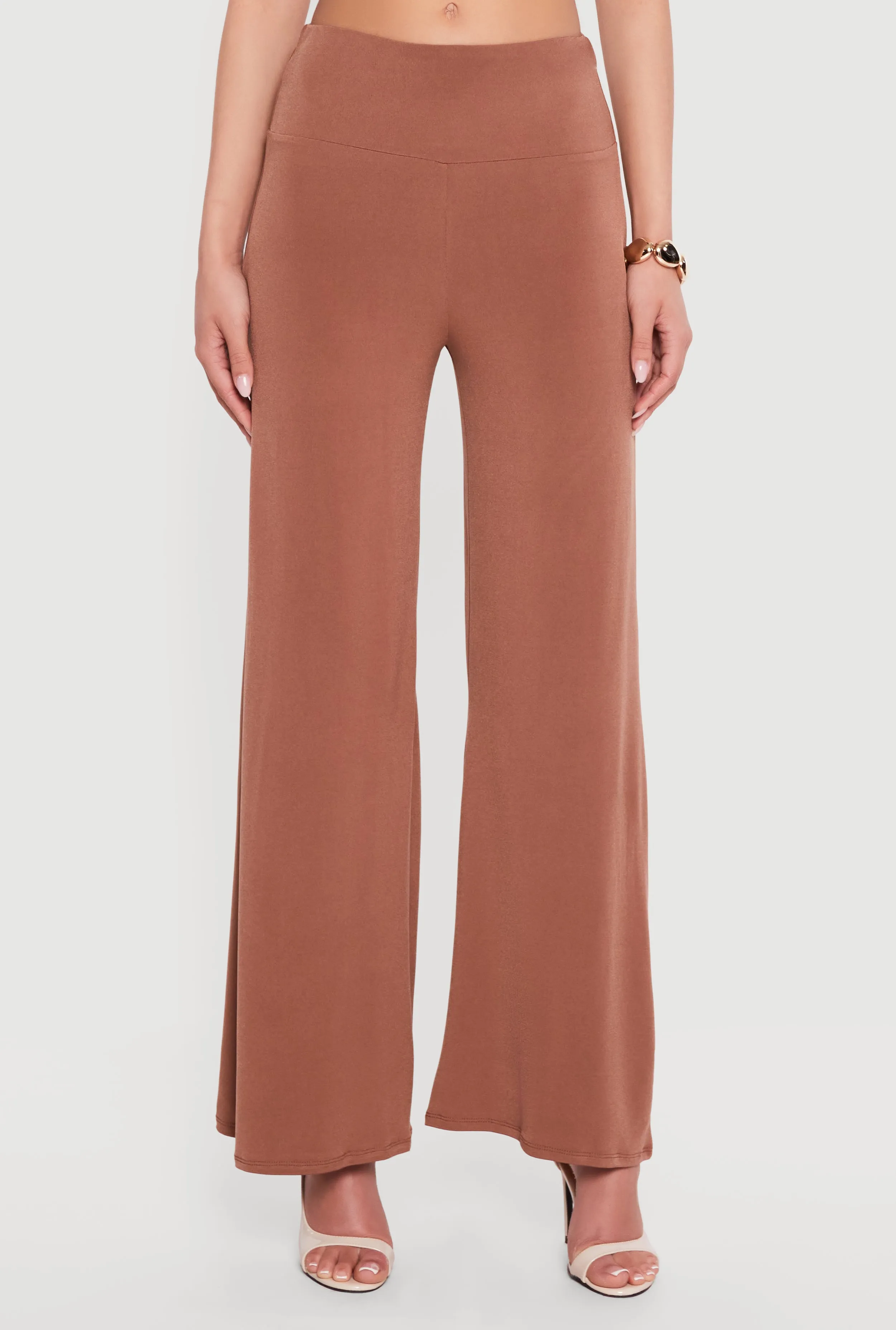 High Waisted Pull On Wide Leg Pants sold by Rainbow product image thumbnail 3