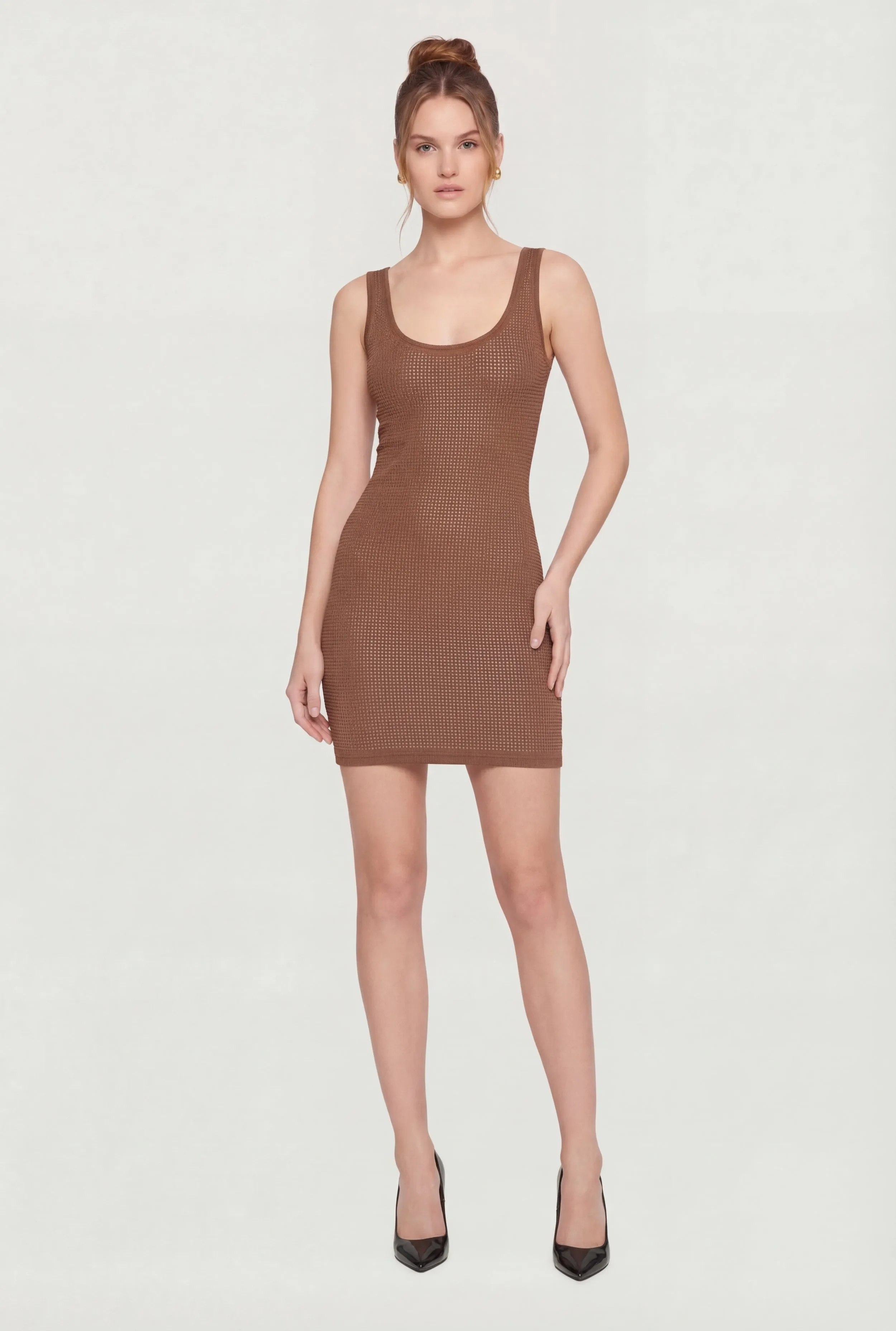 Rhinestone Studded Tank Mini Dress sold by Rainbow product image thumbnail 4