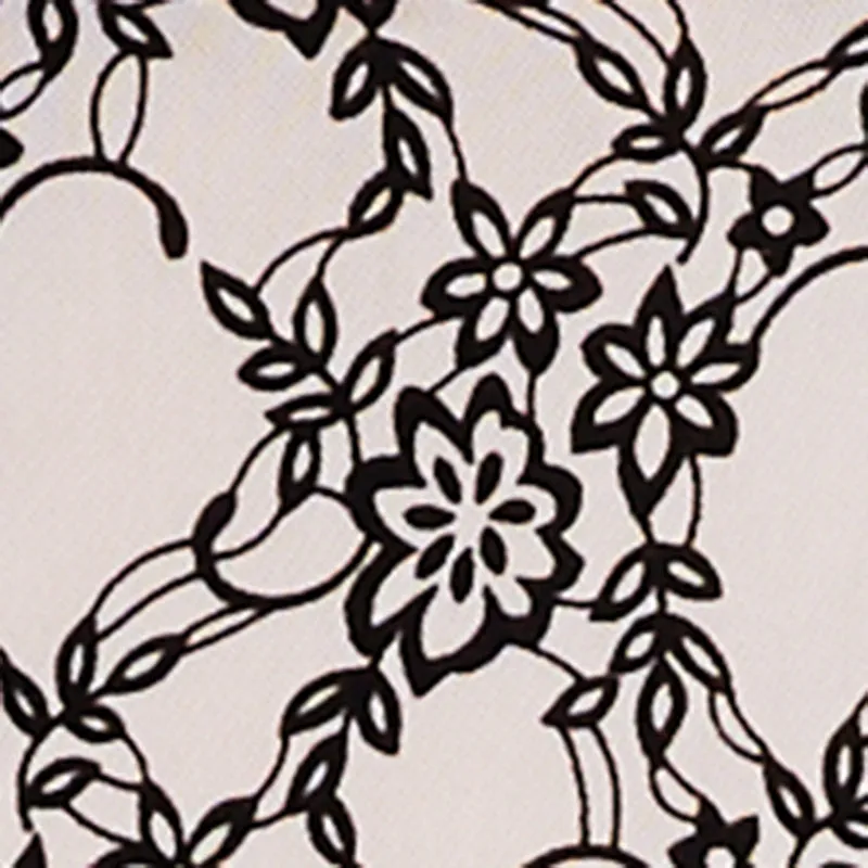 Floral Velvet Burnout Print Mock Neck Blouse sold by Rainbow product image thumbnail 4