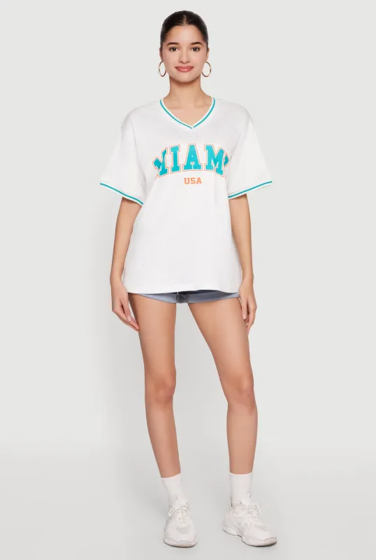 City Graphic Jersey Top made by Rainbow