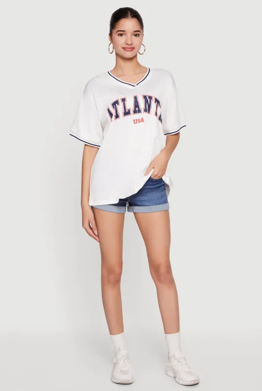 City Graphic Jersey Top made by Rainbow