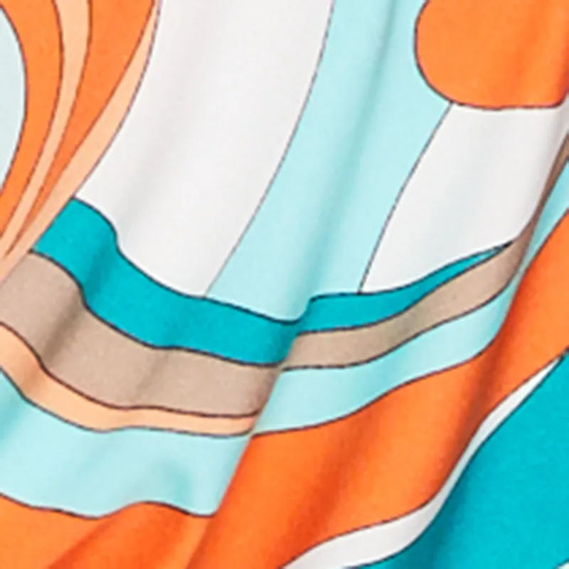 Abstract Print Cowl Neck Cropped Halter Top sold by Rainbow product image thumbnail 4