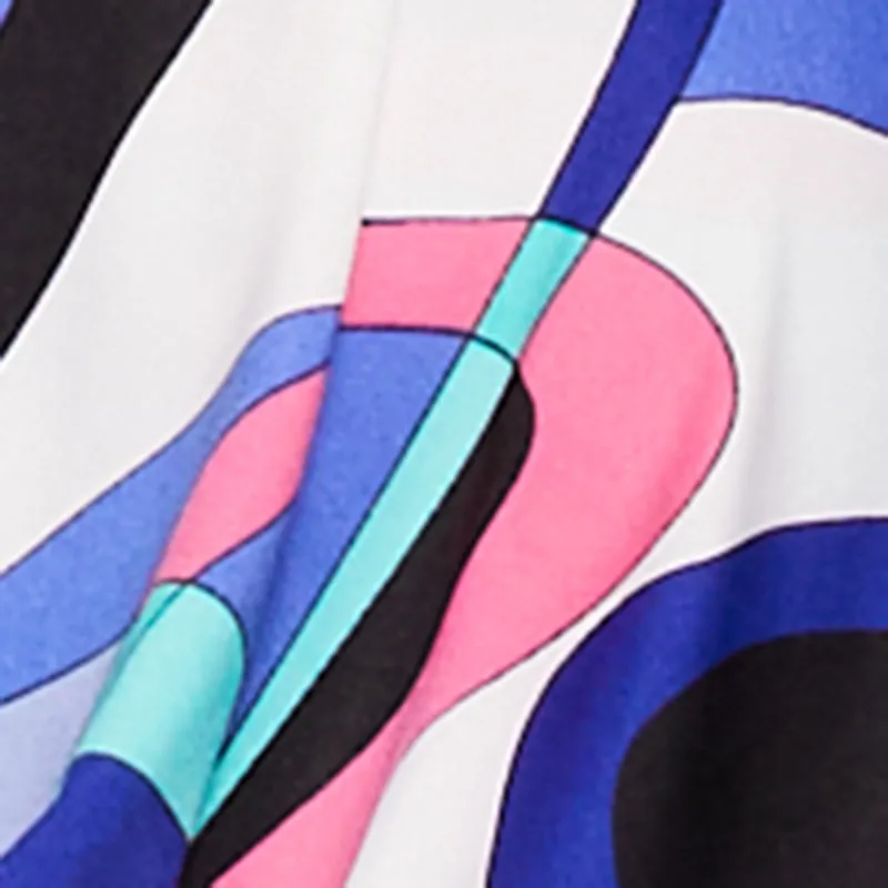 Abstract Print Cowl Neck Cropped Halter Top sold by Rainbow product image thumbnail 4