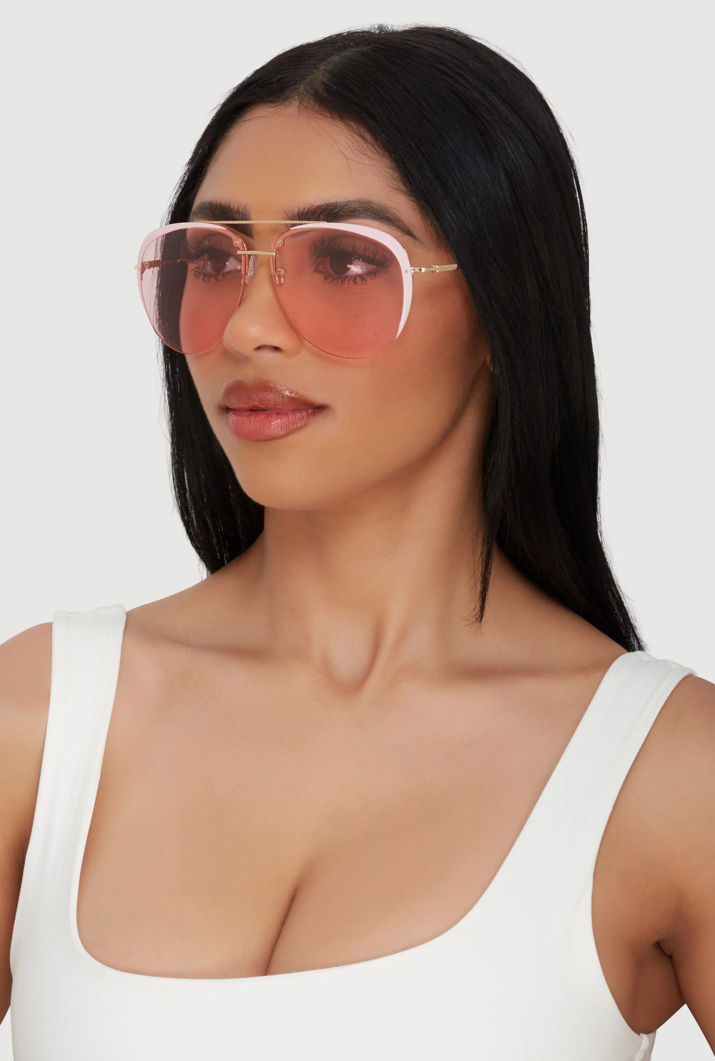 Contrast Lens Aviator Sunglasses sold by Rainbow product image thumbnail 2