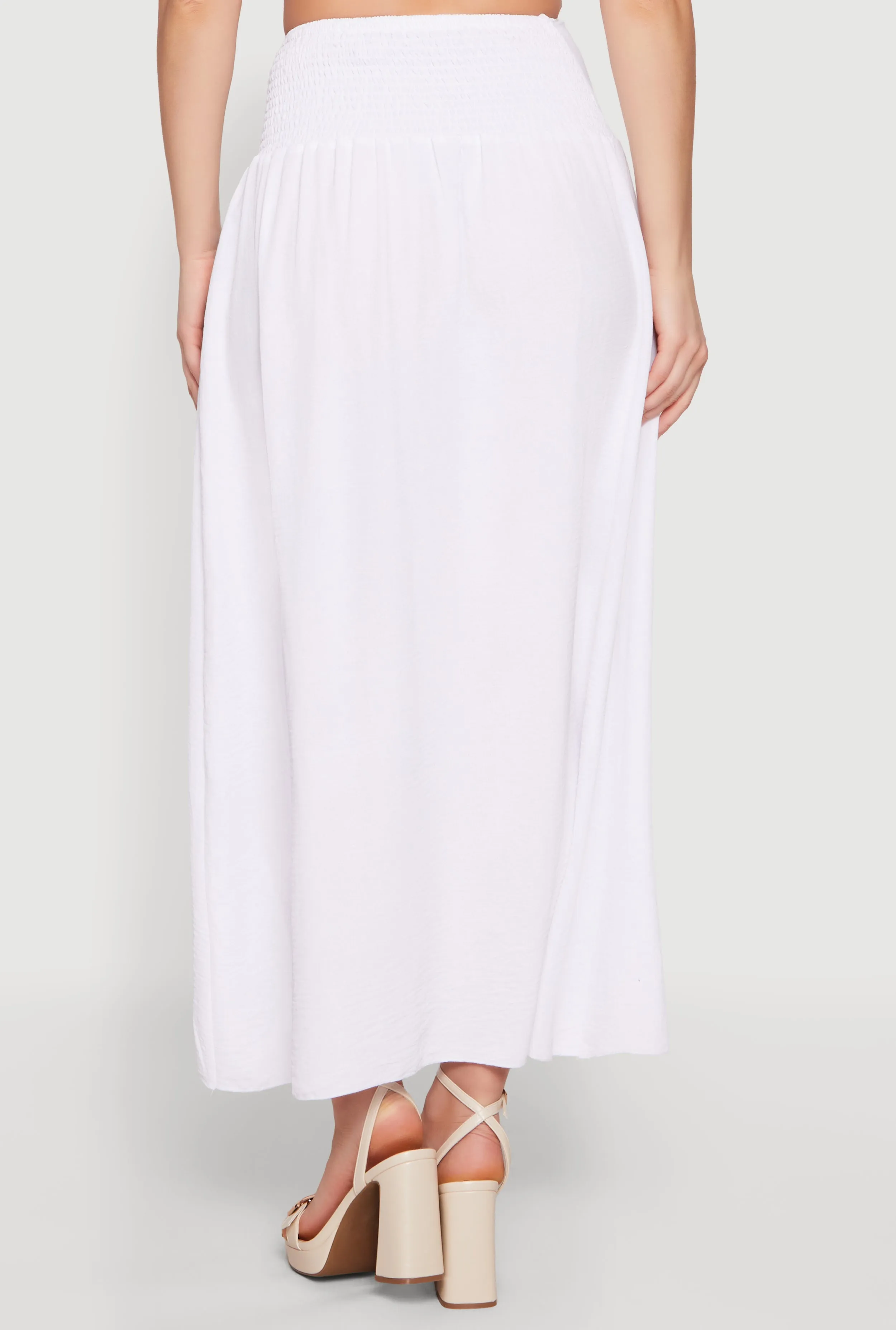 Metallic Detail Faux Wrap Maxi Skirt sold by Rainbow product image thumbnail 5