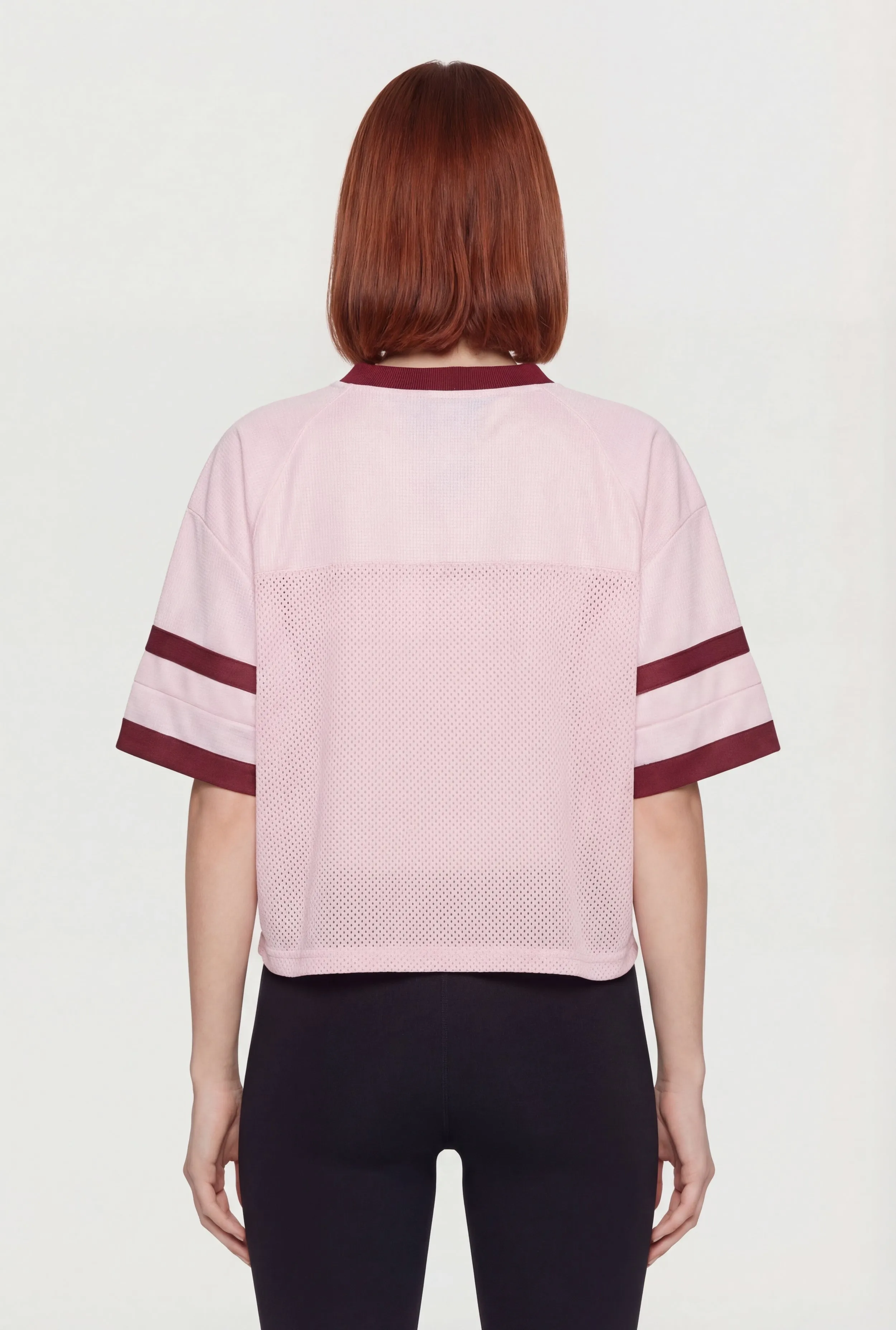 Varsity Stripe Detail Short Sleeve Jersey Top sold by Rainbow product image thumbnail 5
