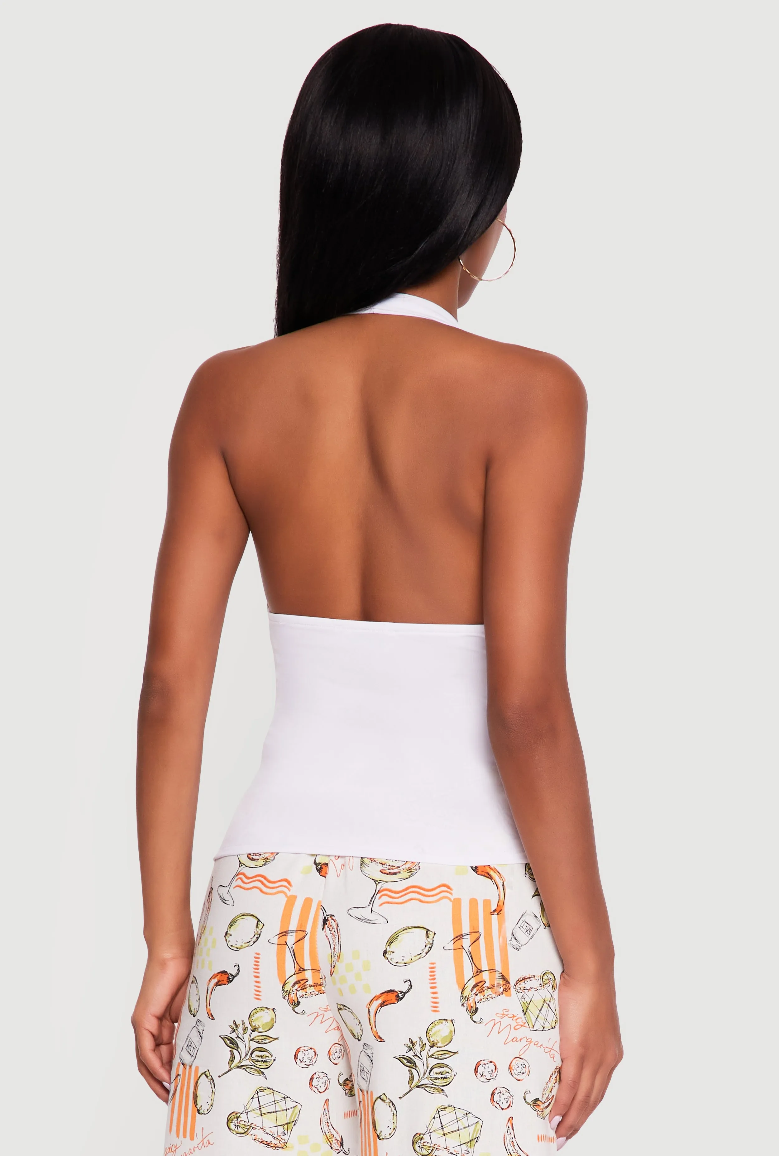 Metallic Detail Cowl Neck Halter Blouse sold by Rainbow product image thumbnail 5