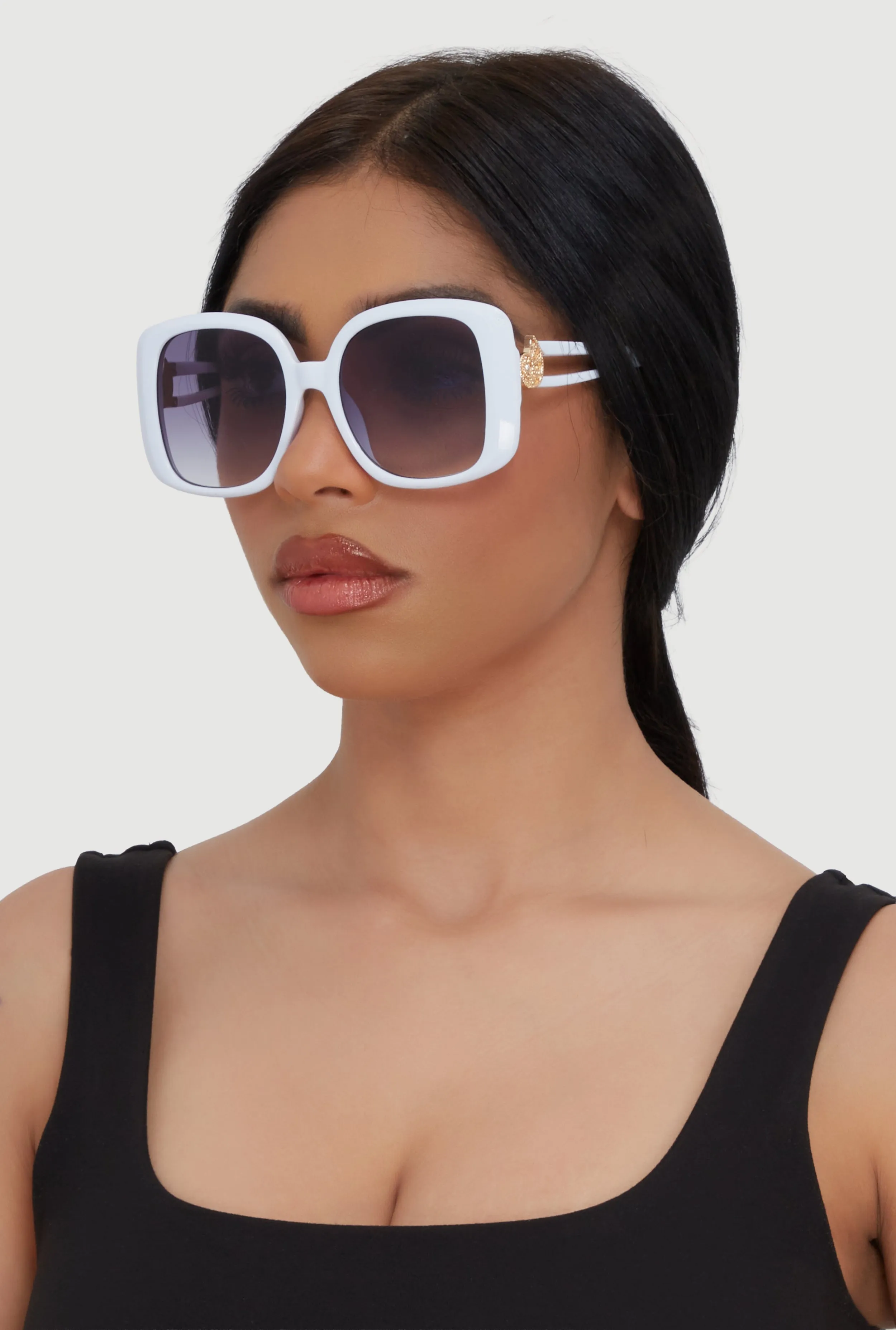 Metallic Seashell Detail Sunglasses sold by Rainbow product image thumbnail 2