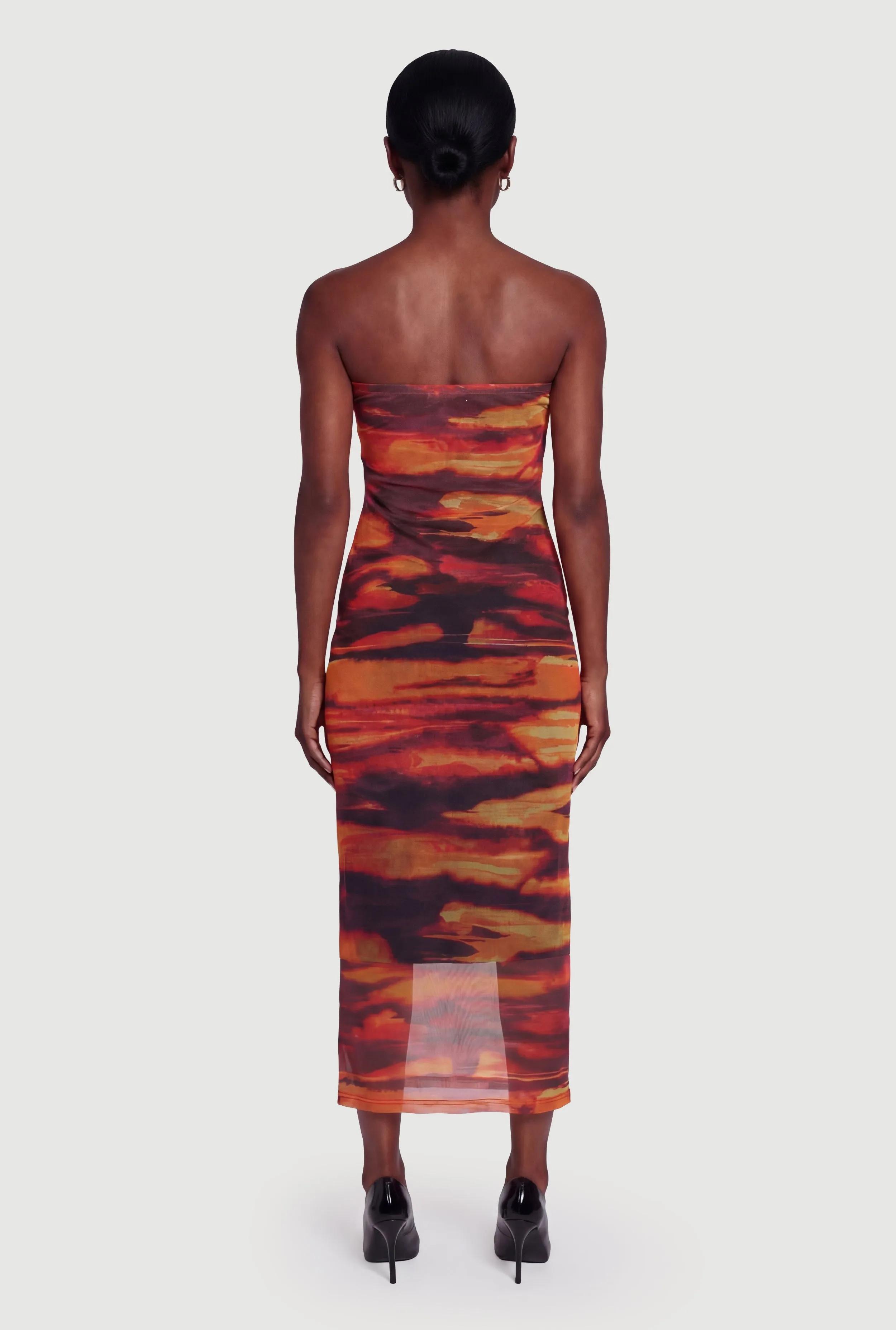 Abstract Print Mesh Tube Dress sold by Rainbow product image thumbnail 3