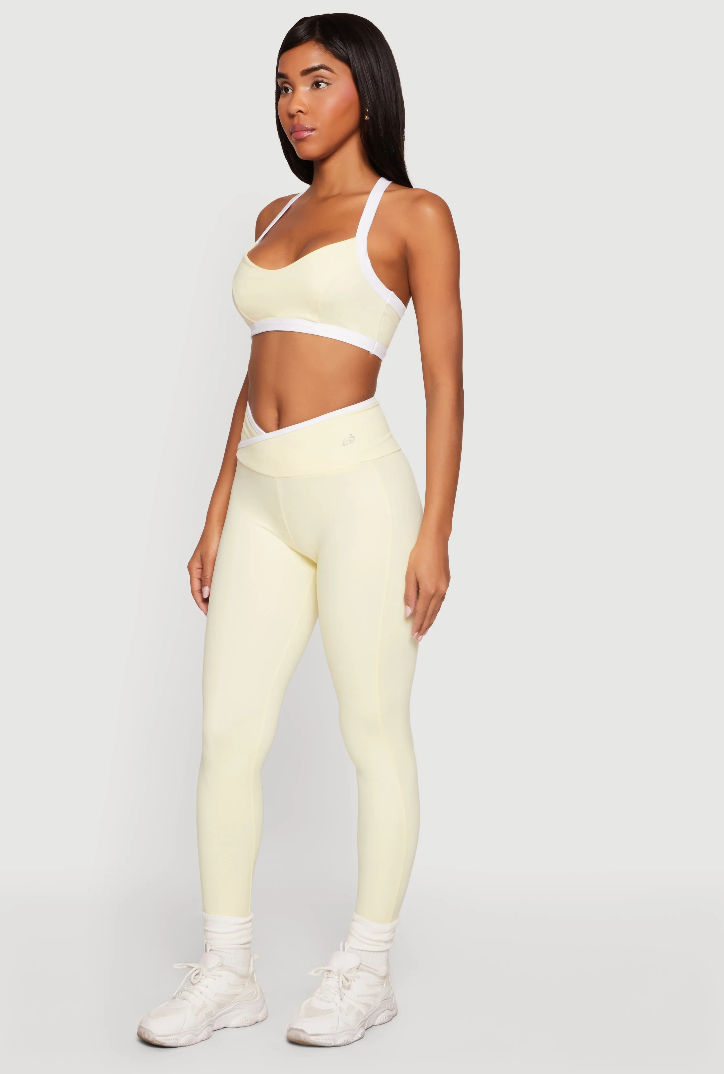 Contrast Trim Crossover Leggings sold by Rainbow product image thumbnail 2