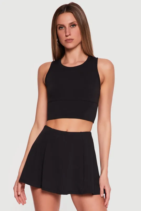 Twist Back Keyhole Crop Top made by Rainbow