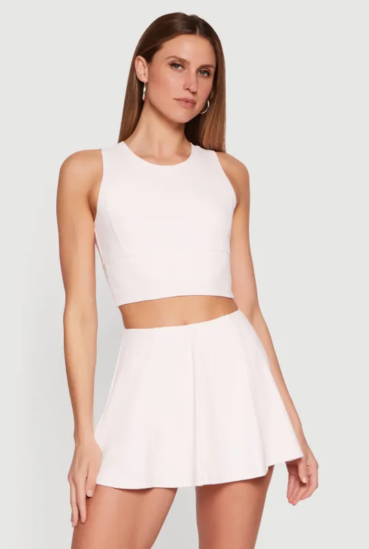 Twist Back Keyhole Crop Top made by Rainbow