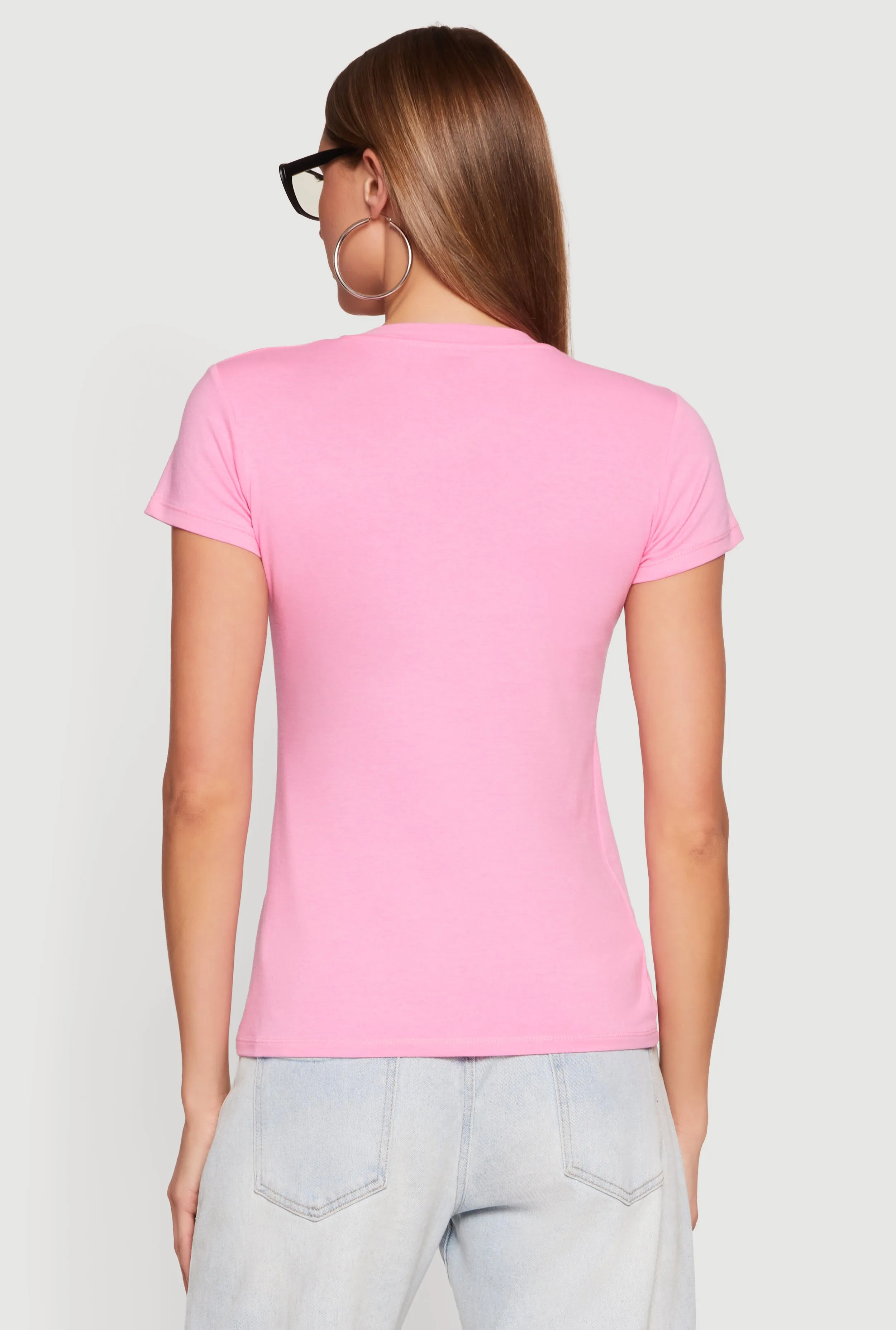 Short Sleeve V-Neck T-Shirt sold by Rainbow product image thumbnail 5