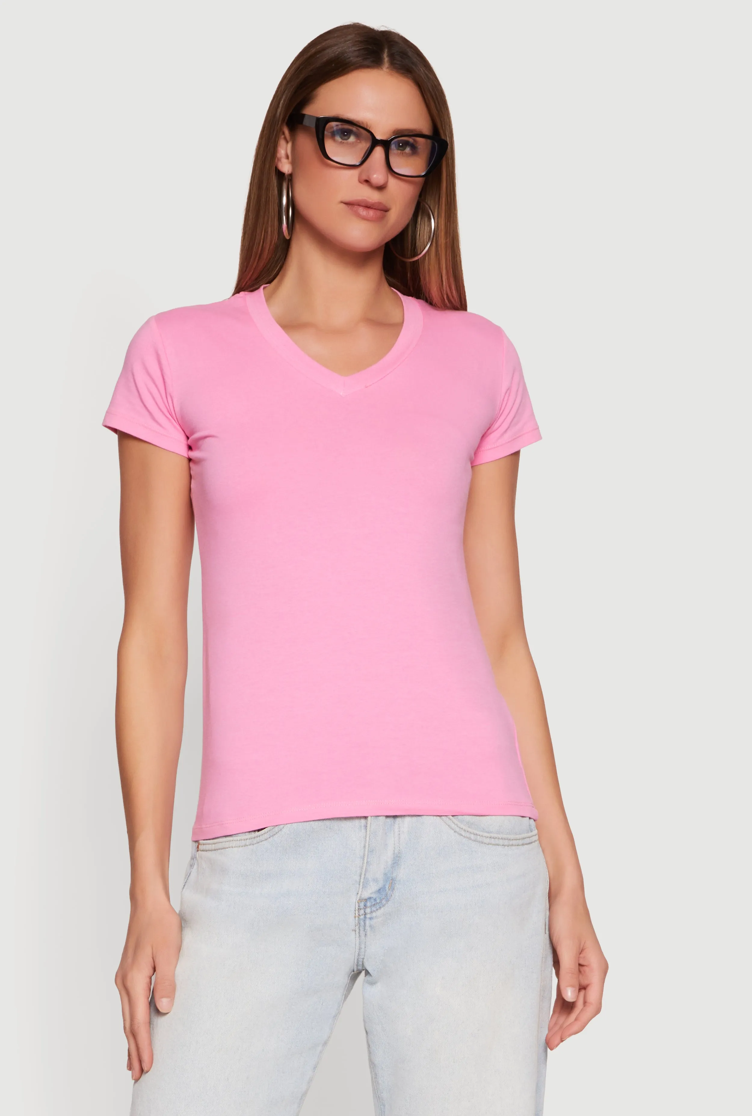 Short Sleeve V-Neck T-Shirt sold by Rainbow product image thumbnail 2