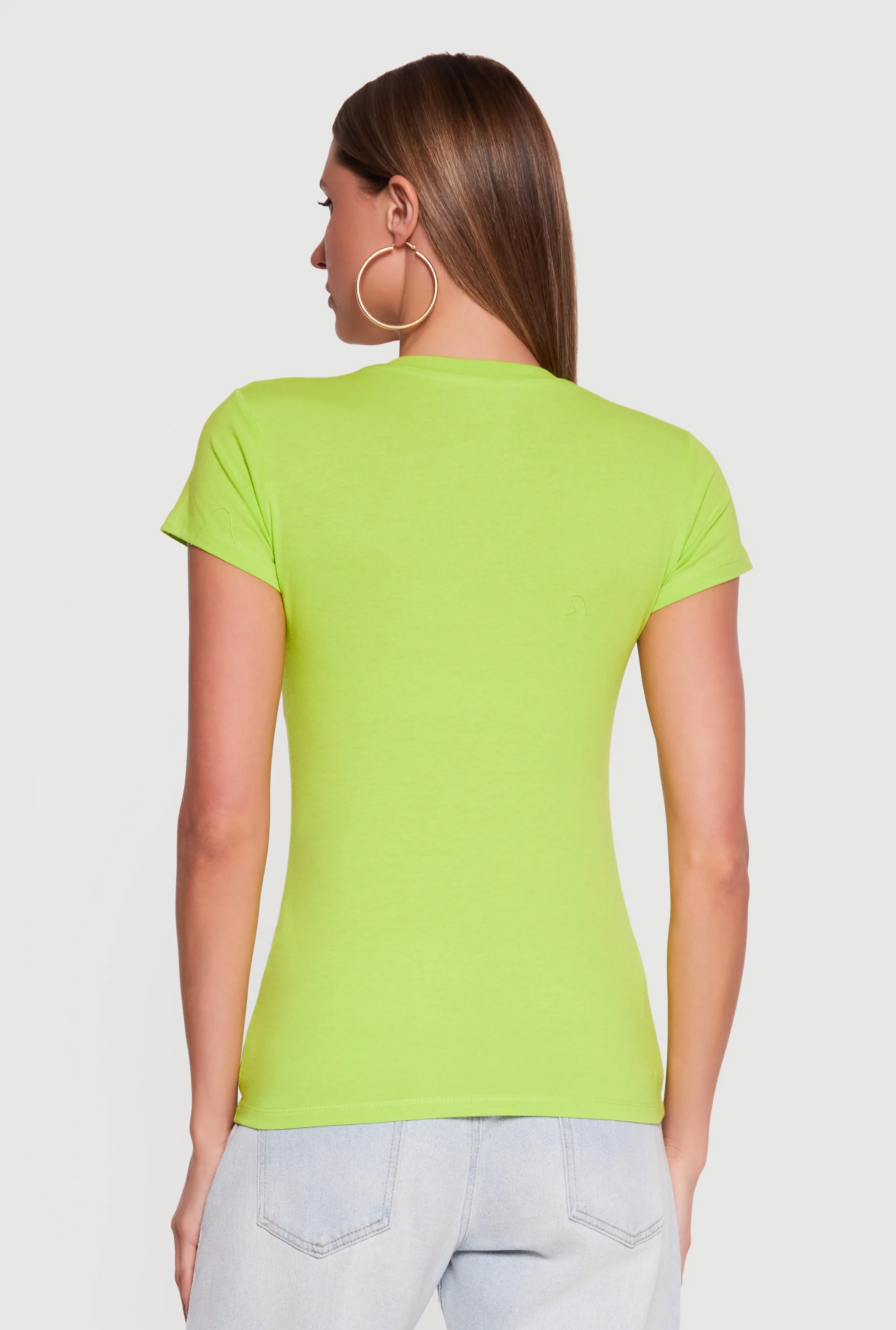 Short Sleeve V-Neck T-Shirt sold by Rainbow product image thumbnail 5