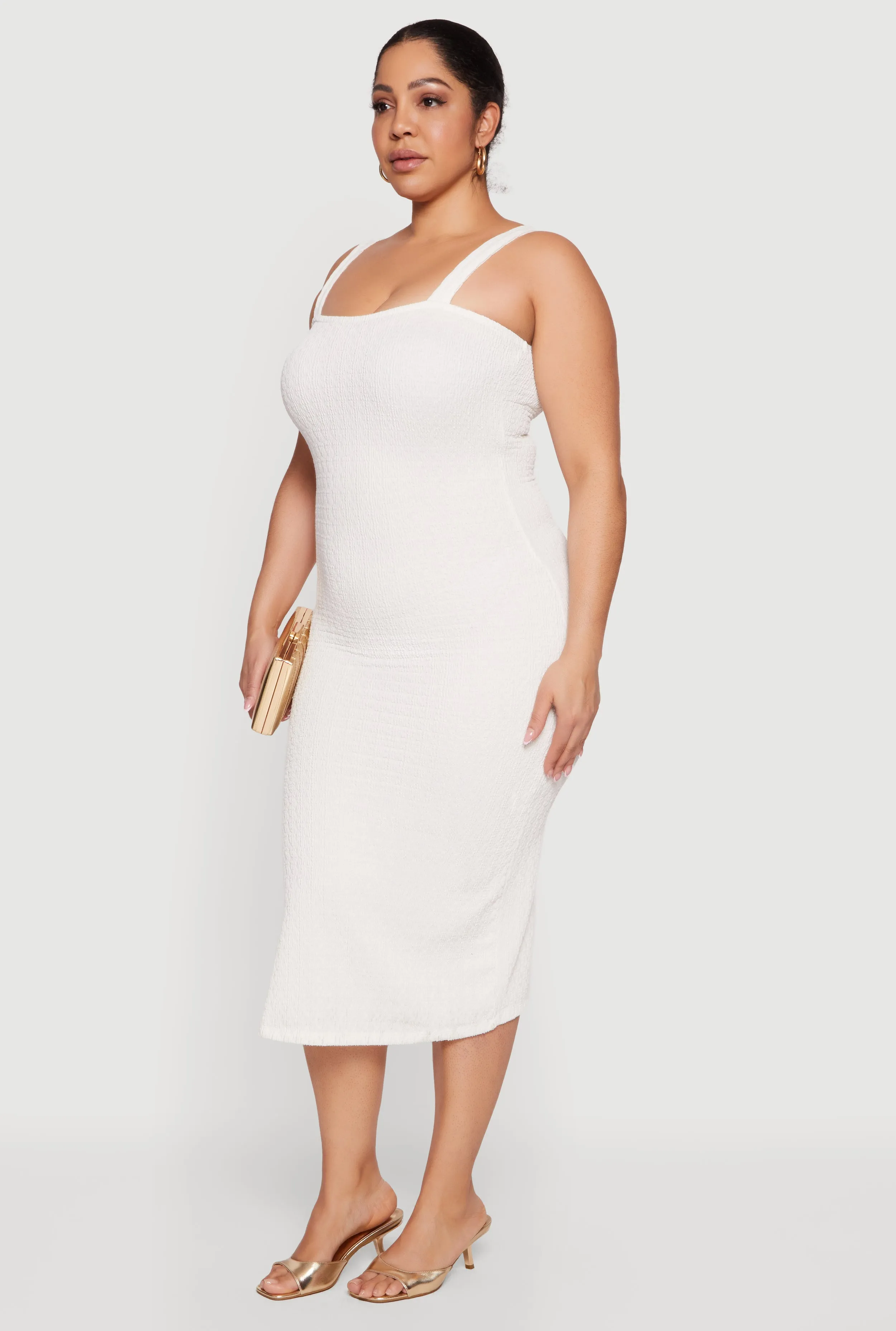 Plus Size Textured Knit Cami Maxi Dress sold by Rainbow product image thumbnail 2