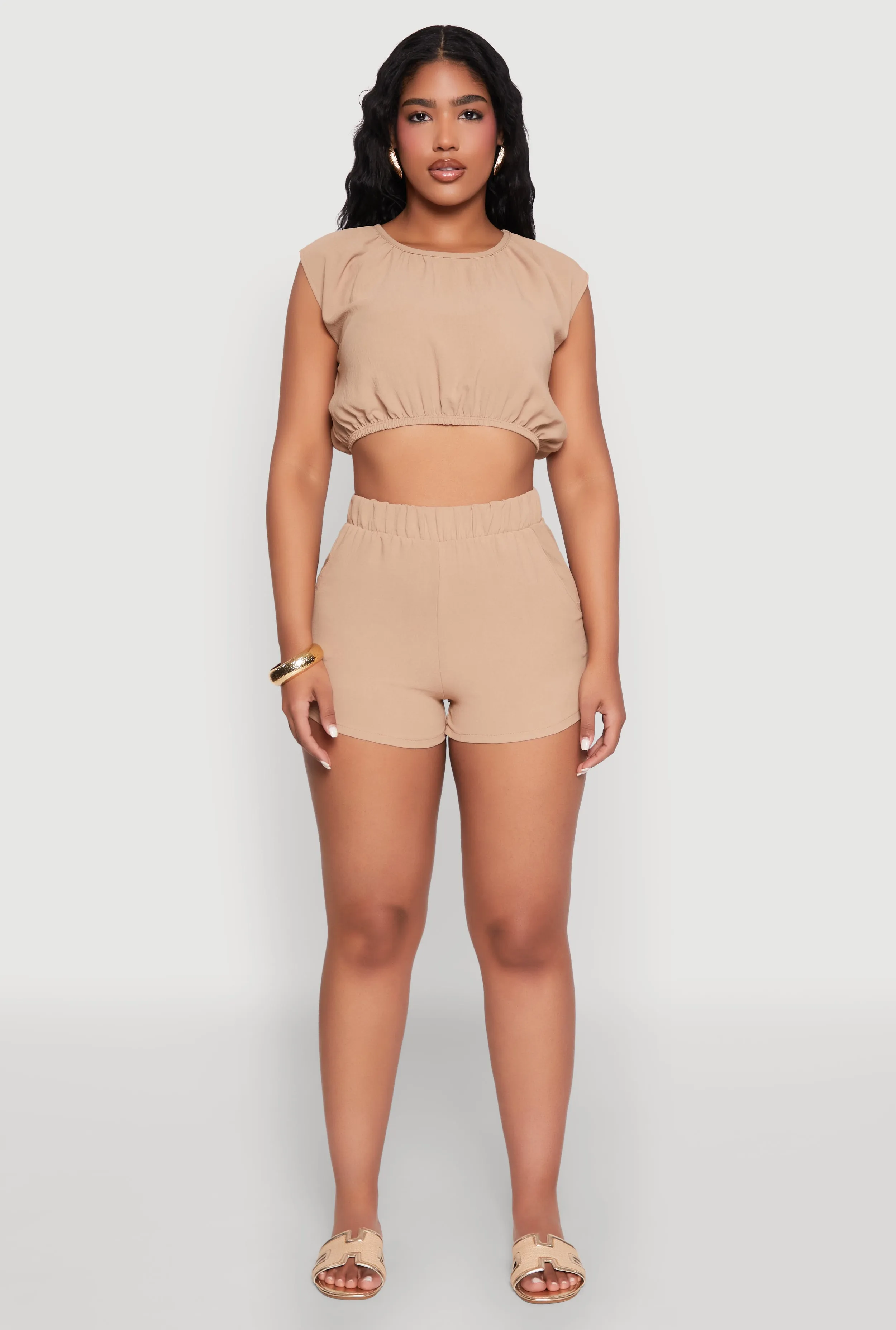 Airy Dolman Sleeve Crop Top sold by Rainbow product image thumbnail 3