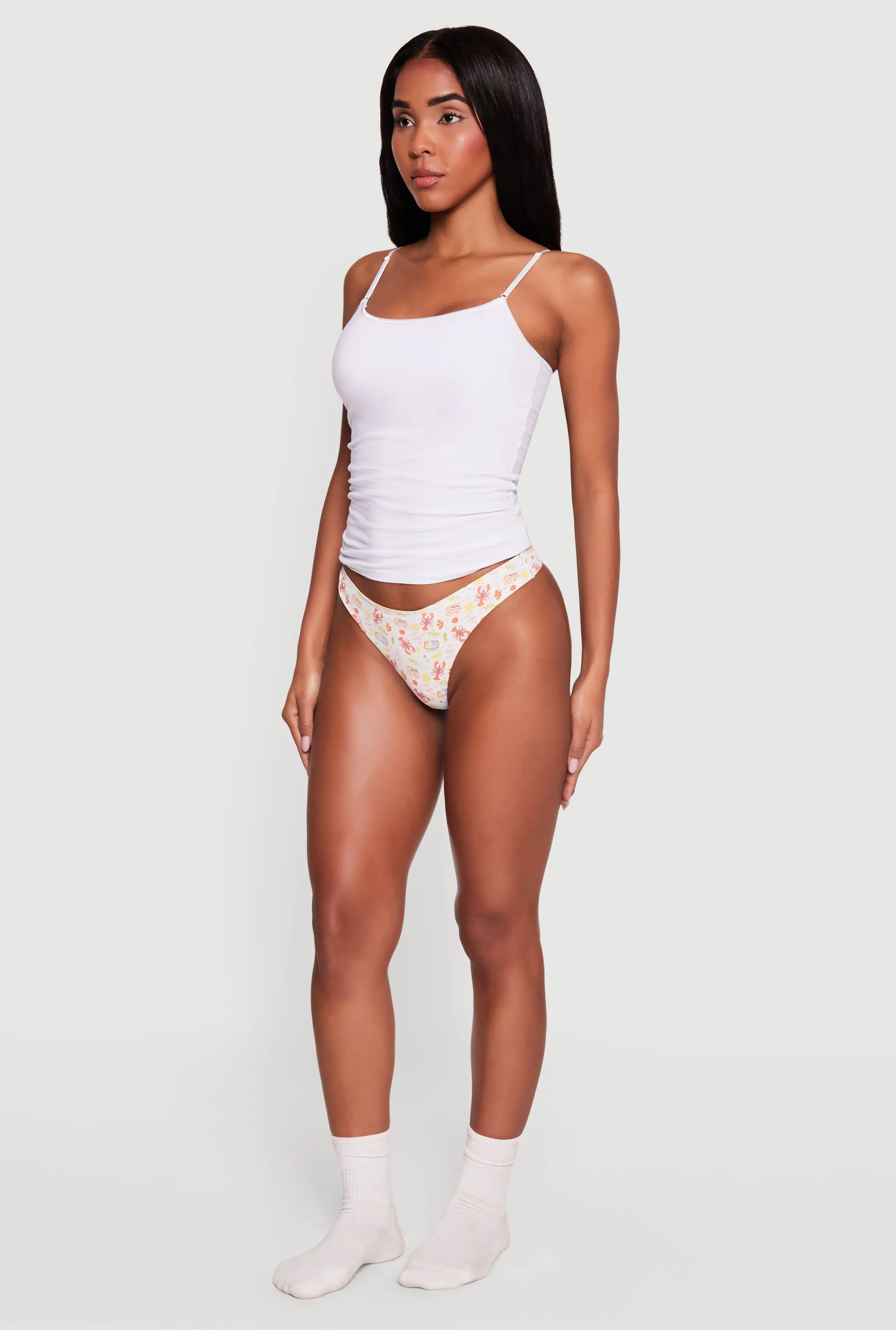 Lobster Print Seamless Laser Cut Thong Panty sold by Rainbow product image thumbnail 3