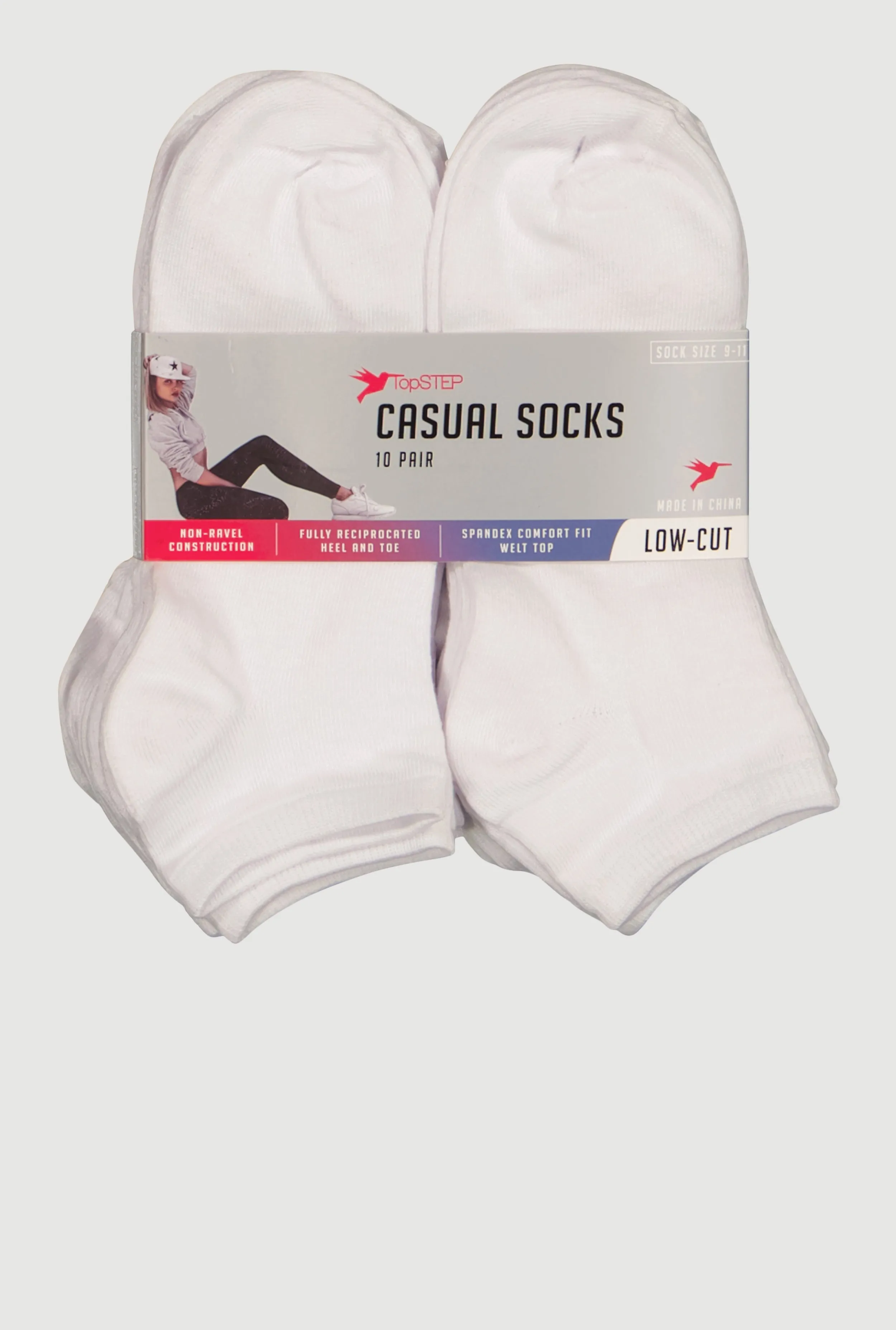Low Cut Socks 10 Pack sold by Rainbow product image thumbnail 3