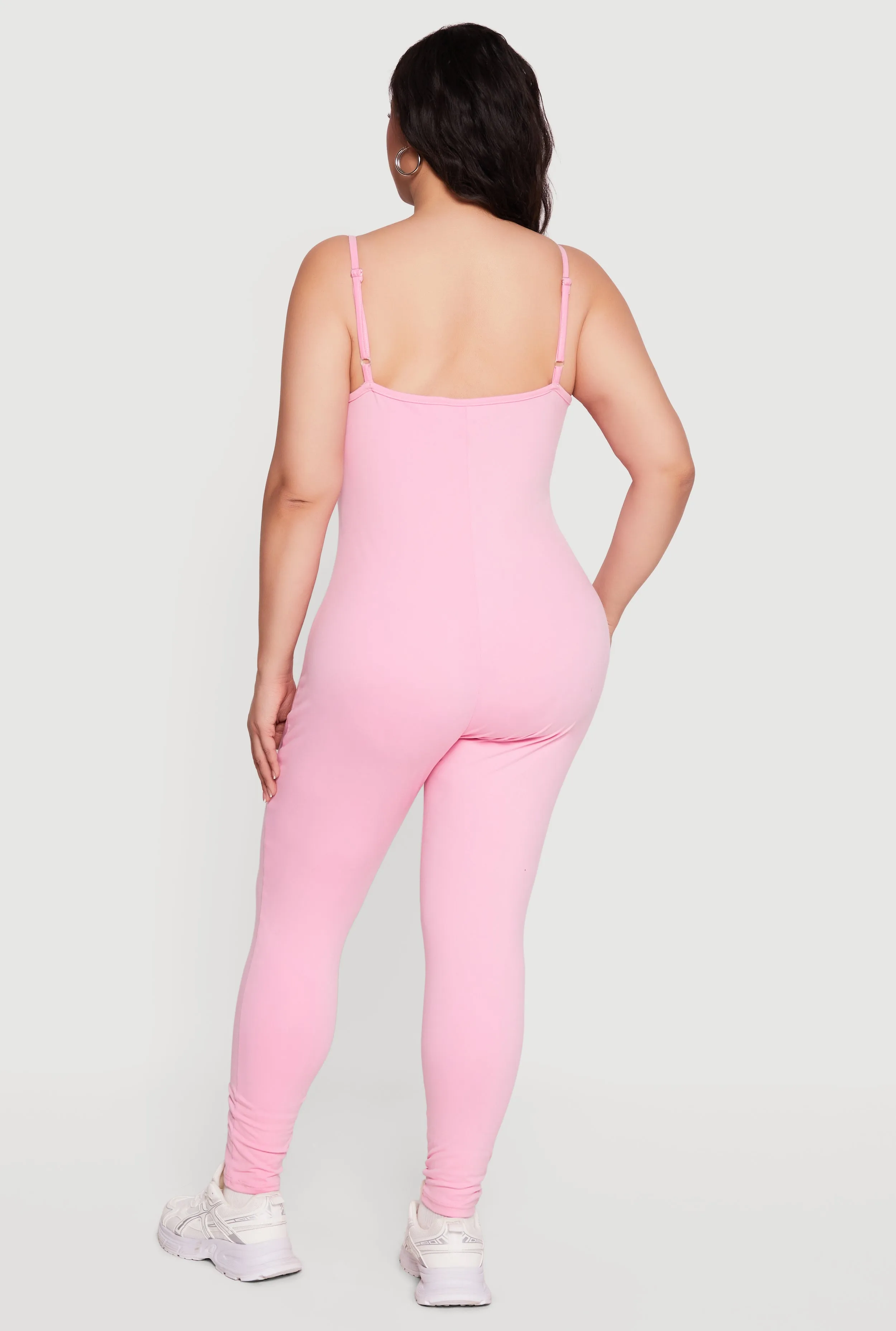 Plus Size Scoop Neck Spaghetti Strap Catsuit sold by Rainbow product image thumbnail 3