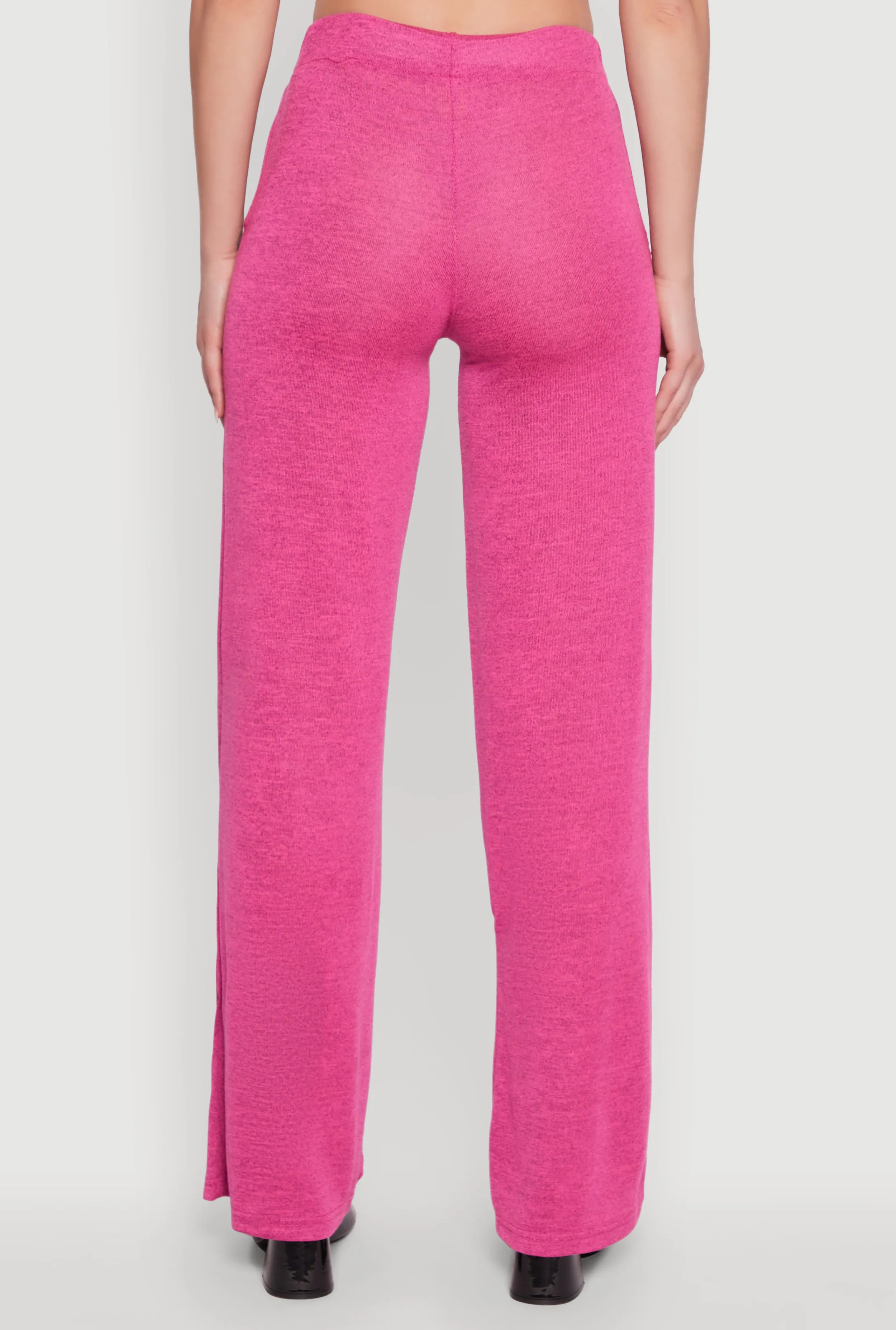 Daisy High Waisted Straight Leg Brushed Knit Pants sold by Rainbow product image thumbnail 5