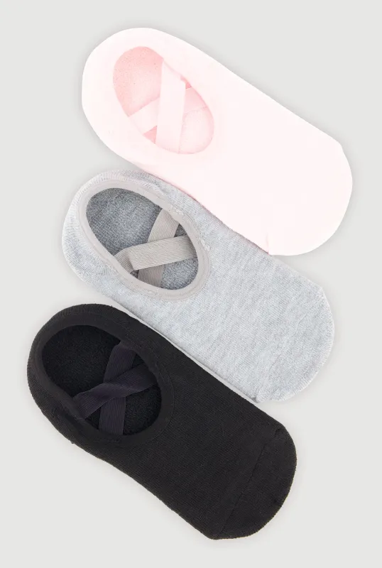 Pilates Socks 3 Pack Size 4-10 made by Rainbow