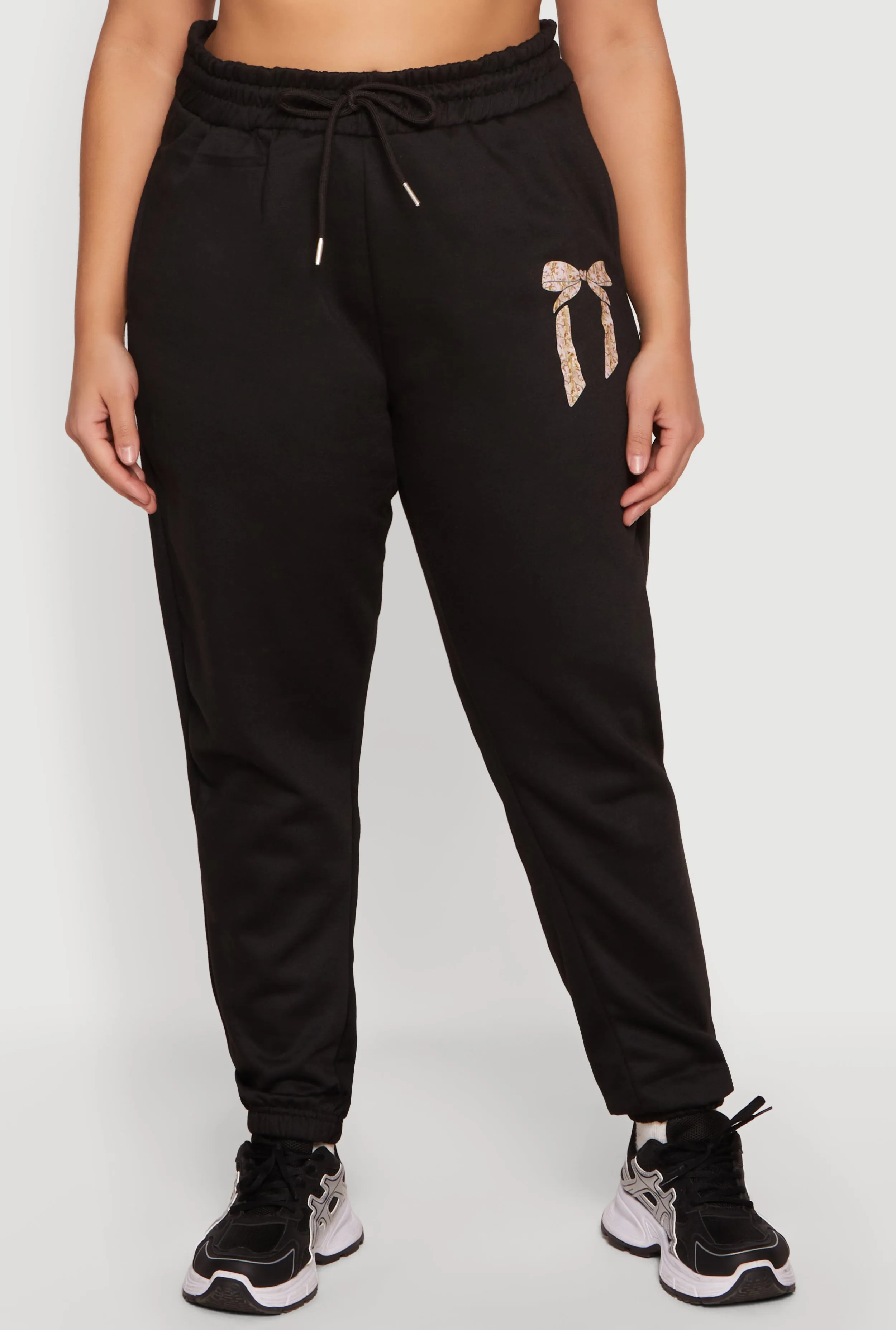 Plus Size Bow Graphic Detail Sweatpants sold by Rainbow product image thumbnail 3