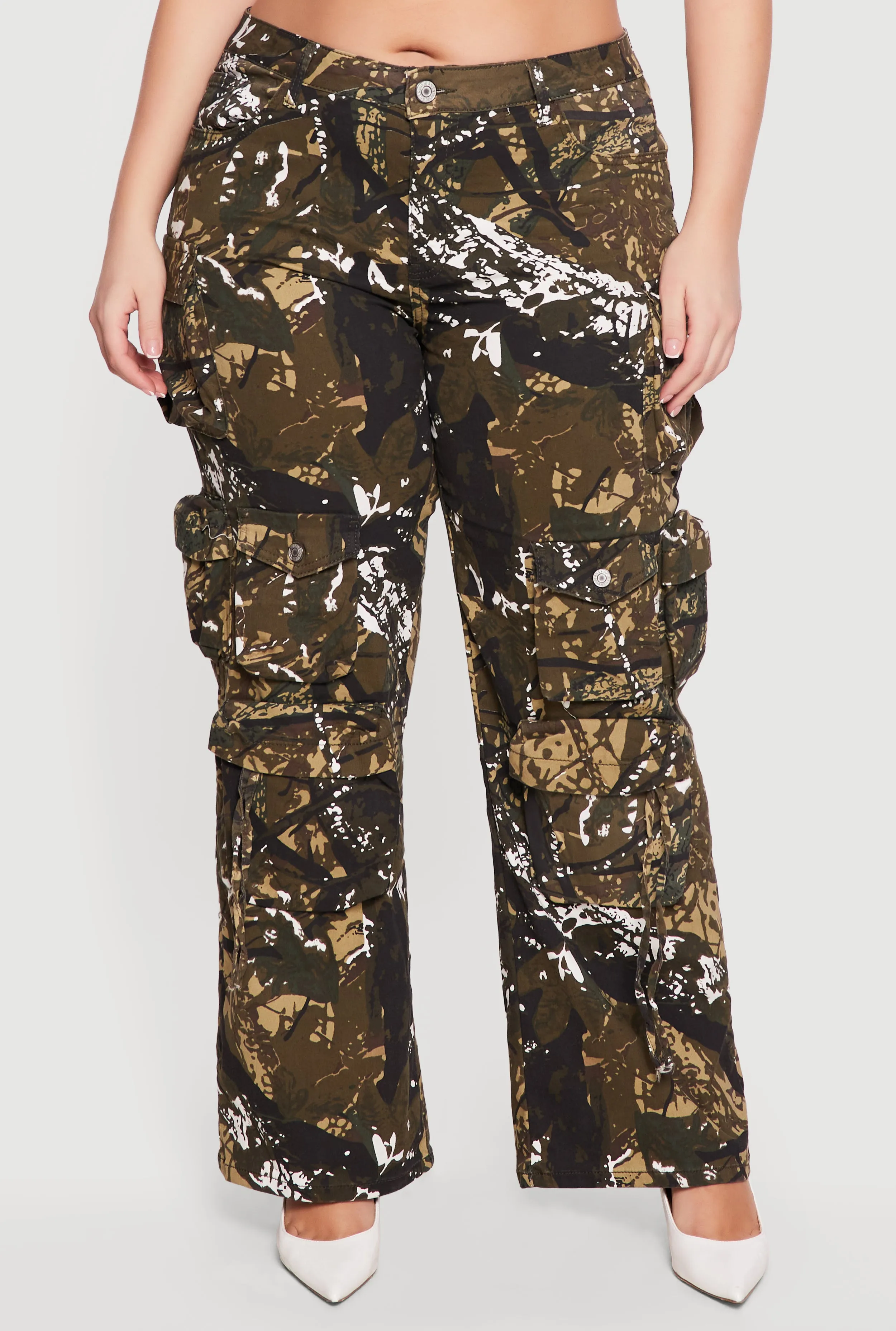 Plus Size VIP Hunter Camo Cargo Pocket Pants sold by Rainbow product image thumbnail 3