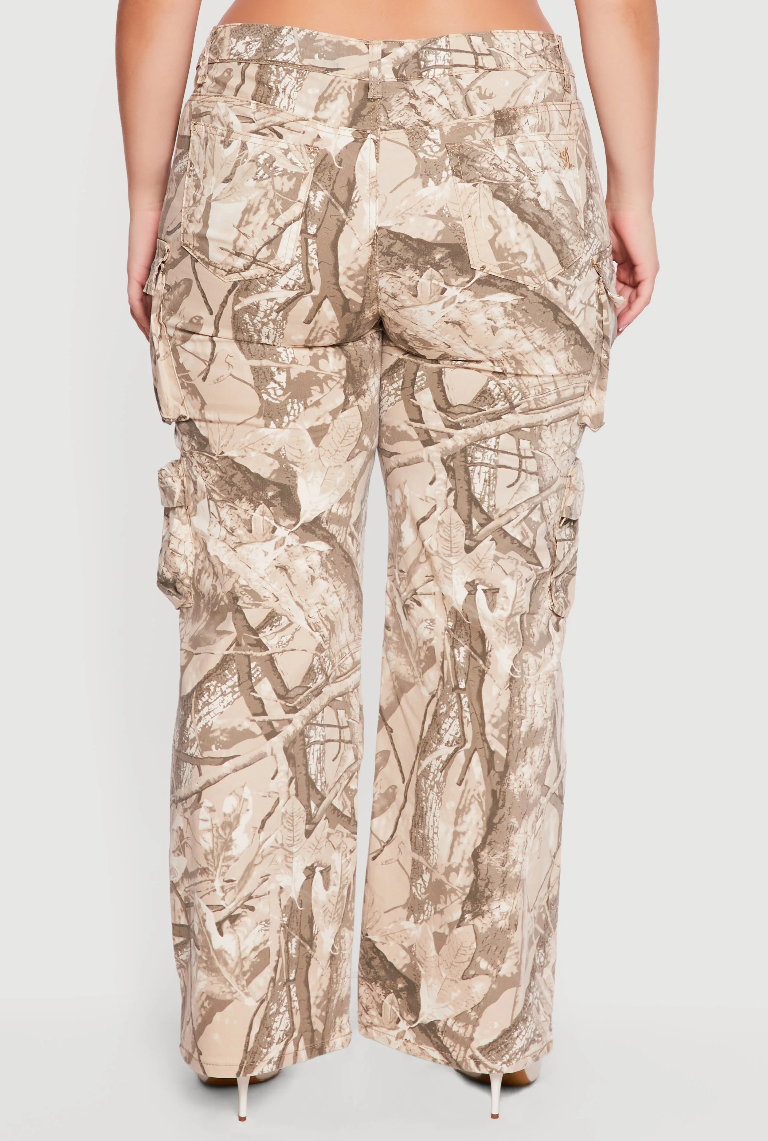 Plus Size Hunter Camo Cargo Pocket Pants sold by Rainbow product image thumbnail 5