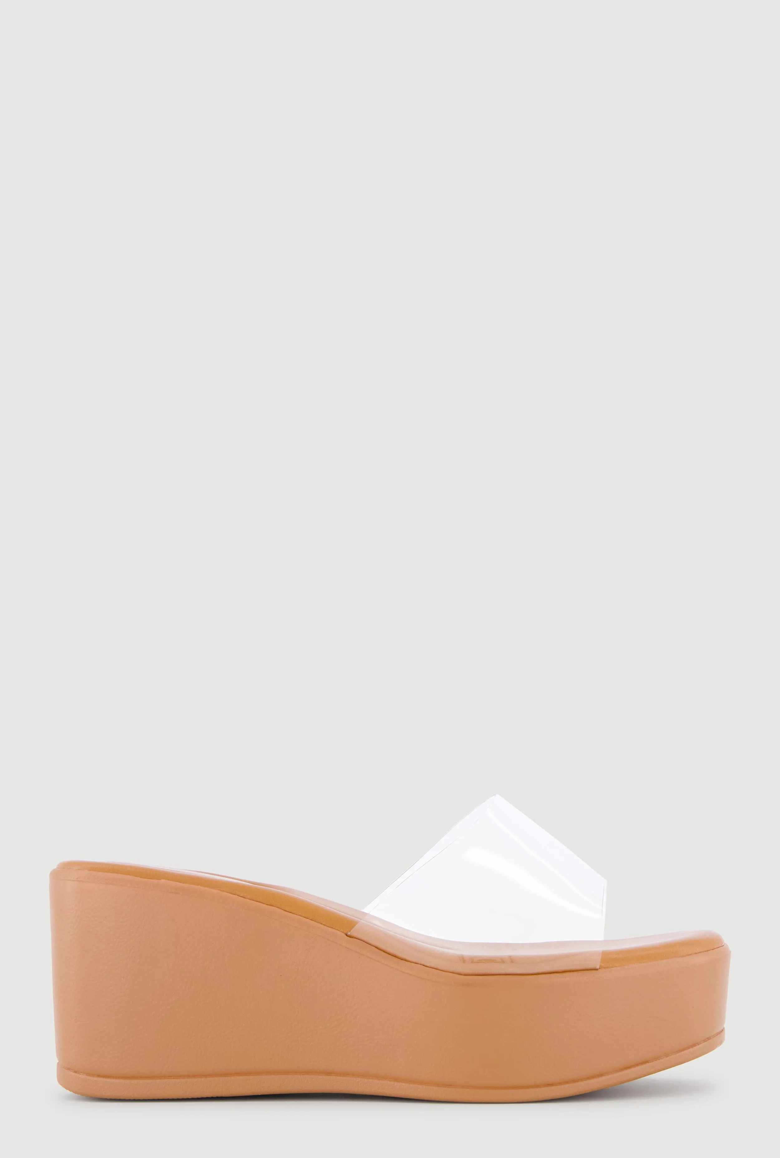 Open Toe Platform Wedge Slide Sandals sold by Rainbow product image thumbnail 2