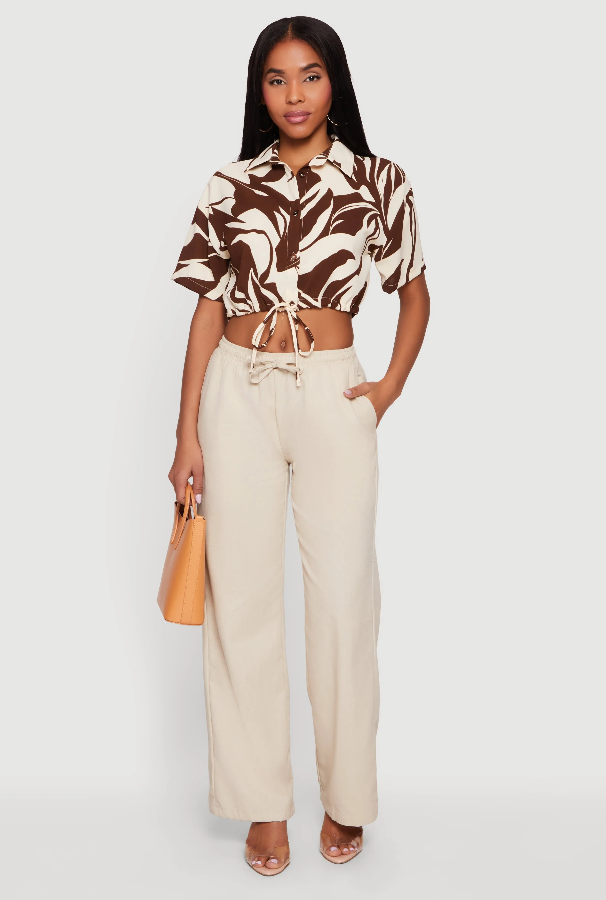 Wide Leg Linen Pants sold by Rainbow