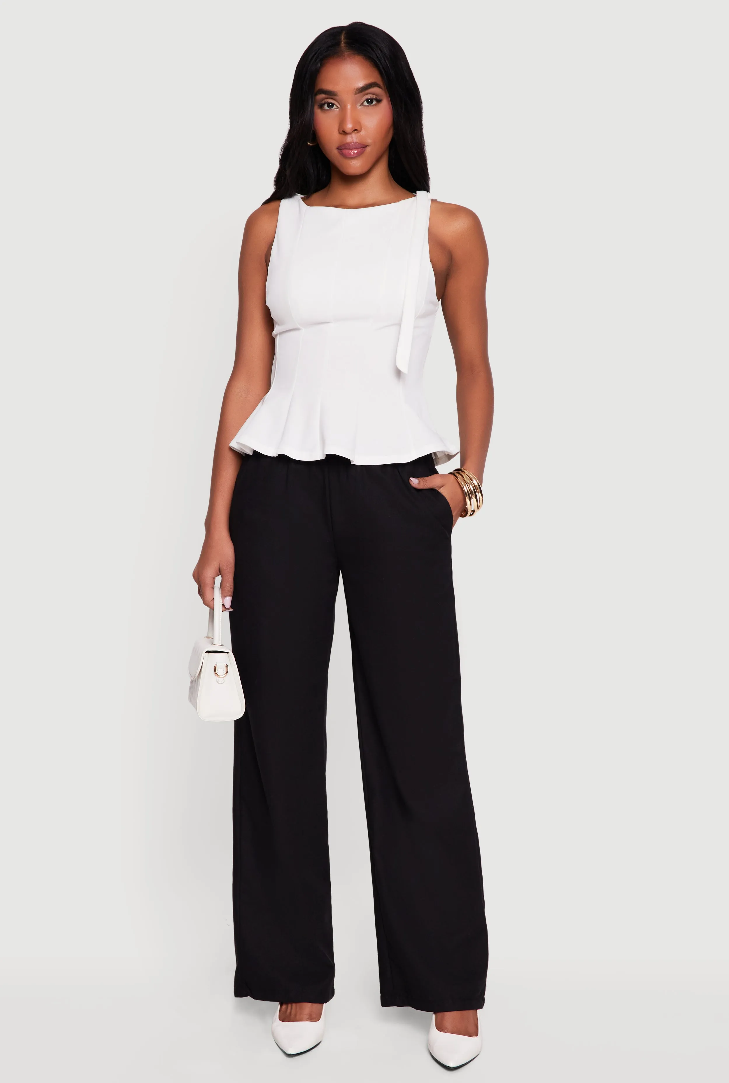 Wide Leg Linen Pants sold by Rainbow